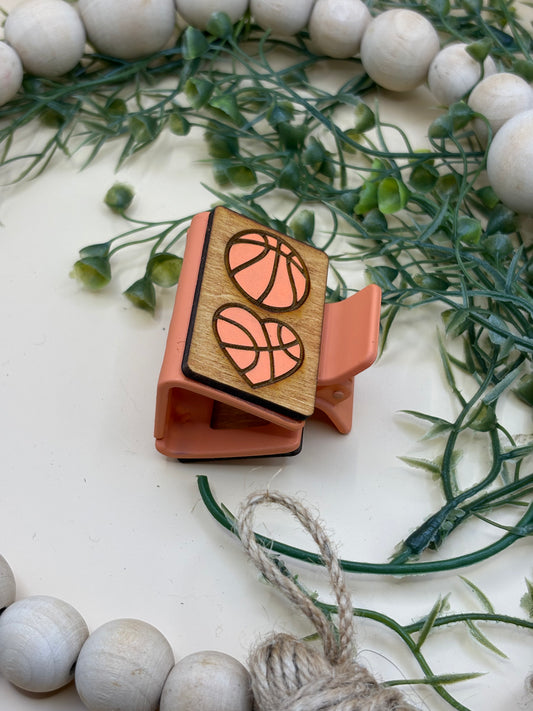 Basketball Mini Claw Clip