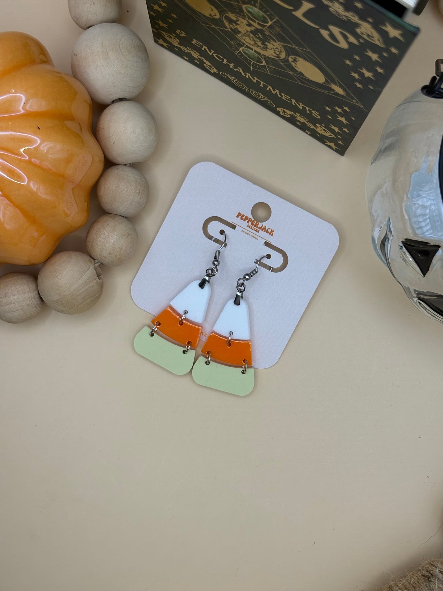 3 Piece Candy Corn Dangle Earrings