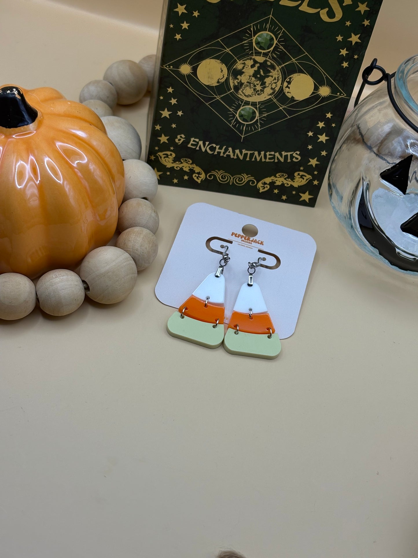 3 Piece Candy Corn Dangle Earrings