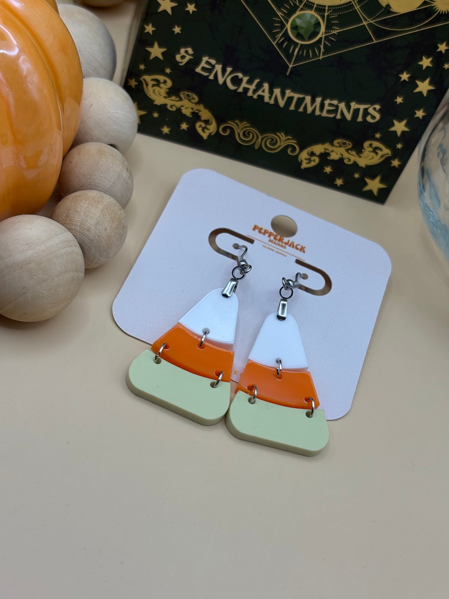 3 Piece Candy Corn Dangle Earrings