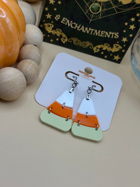 3 Piece Candy Corn Dangle Earrings