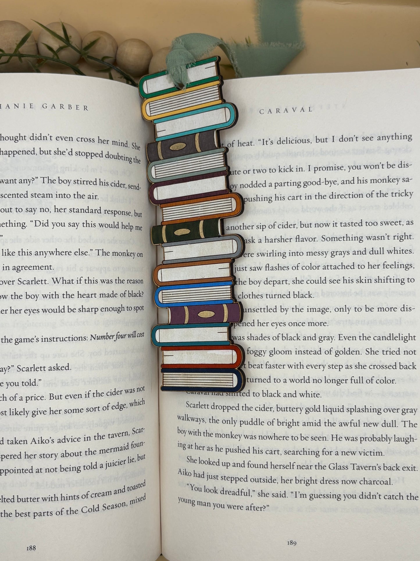Stacked Books Bookmark