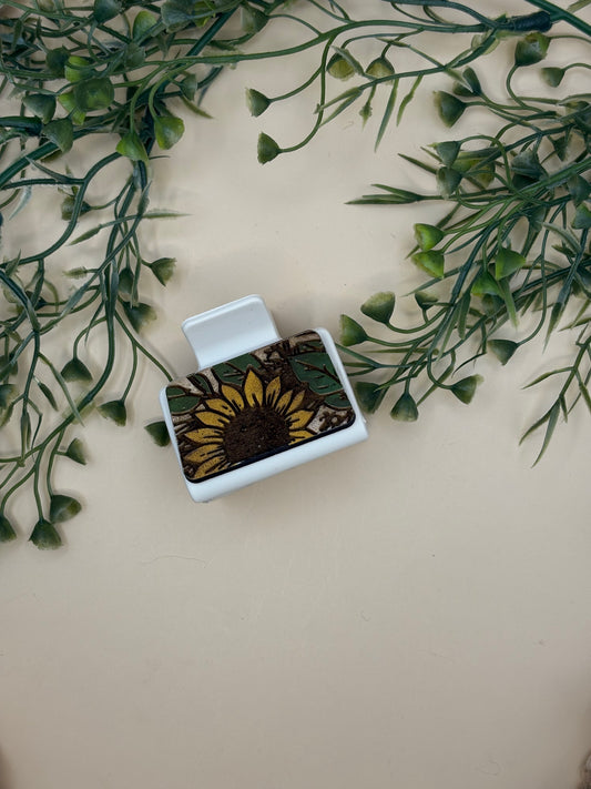 Sunflower Mini Claw Clip