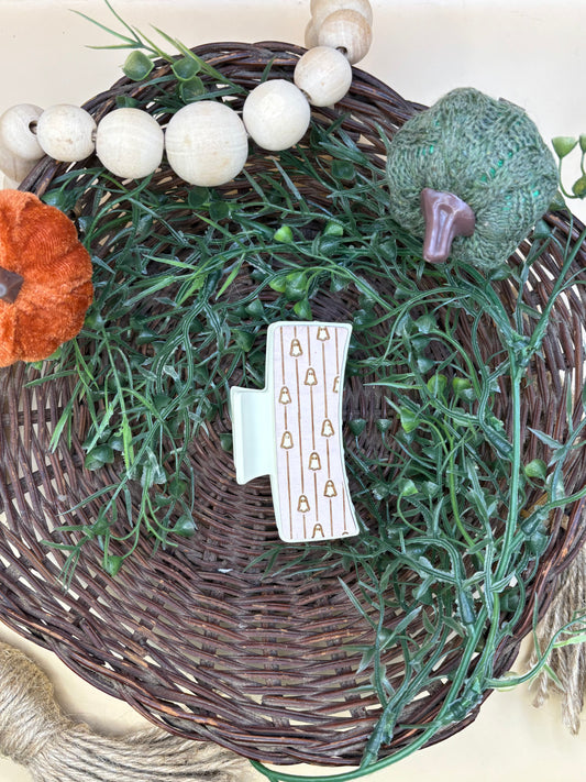 Cute Ghost Striped Small Claw Clip