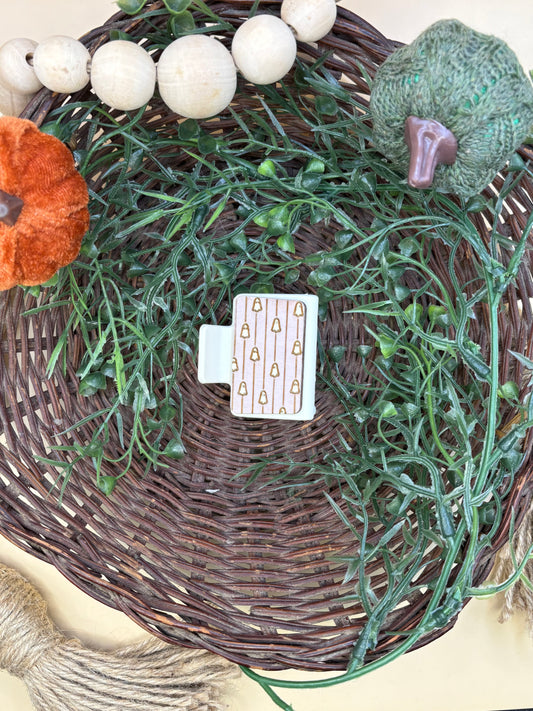 Cute Ghost Striped Mini Claw Clip