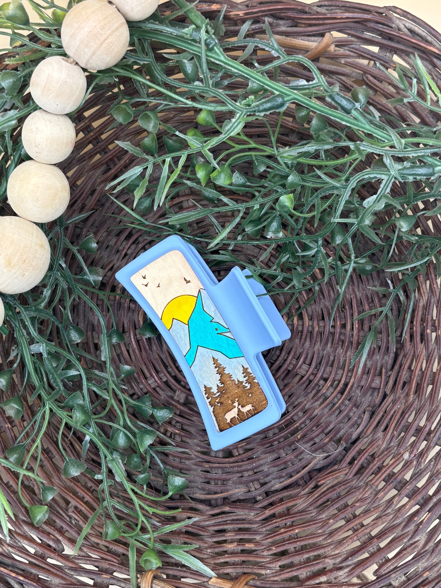 Mountains Small Claw Clip