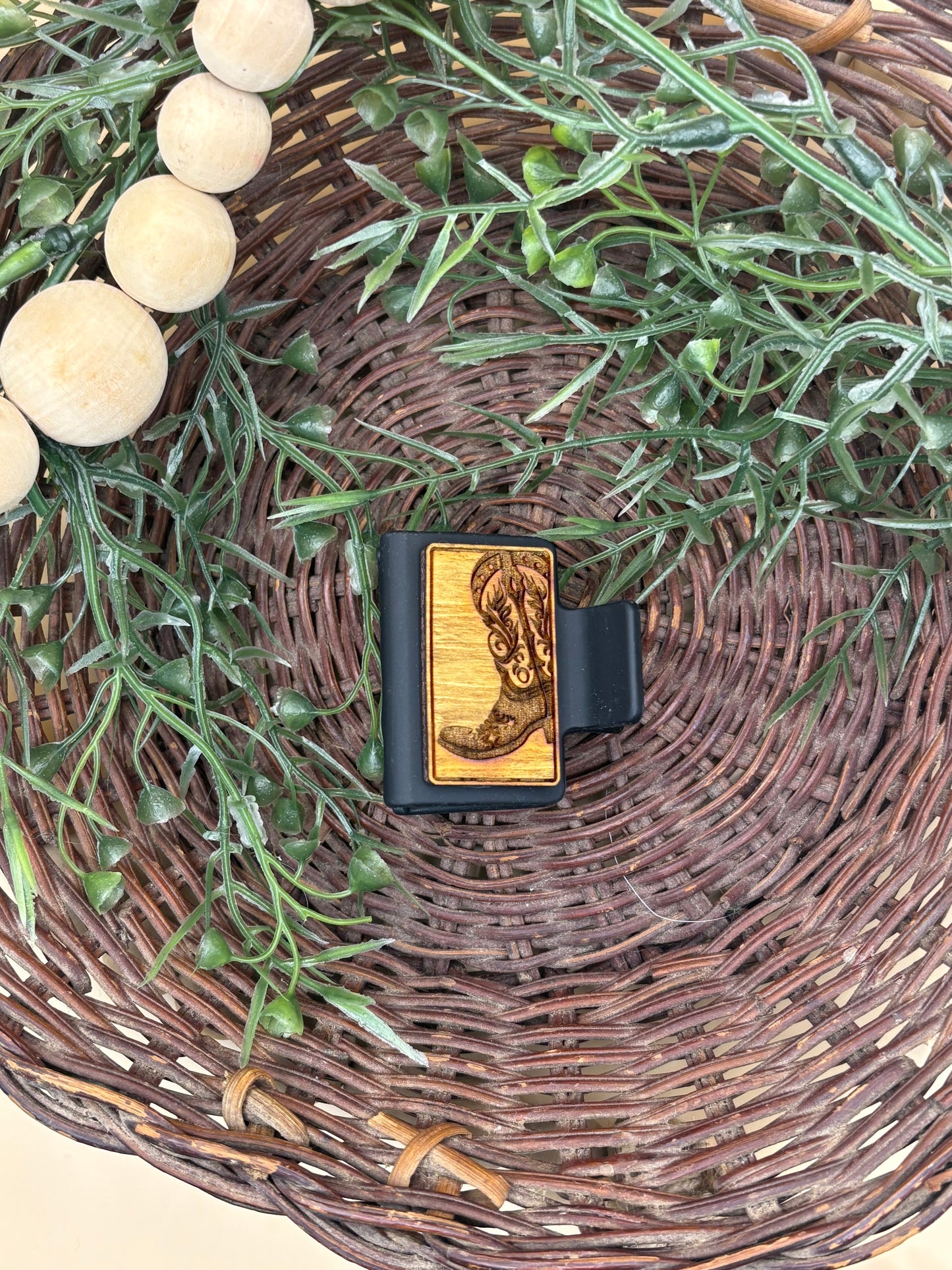 Cowboy Boot Mini Claw Clip