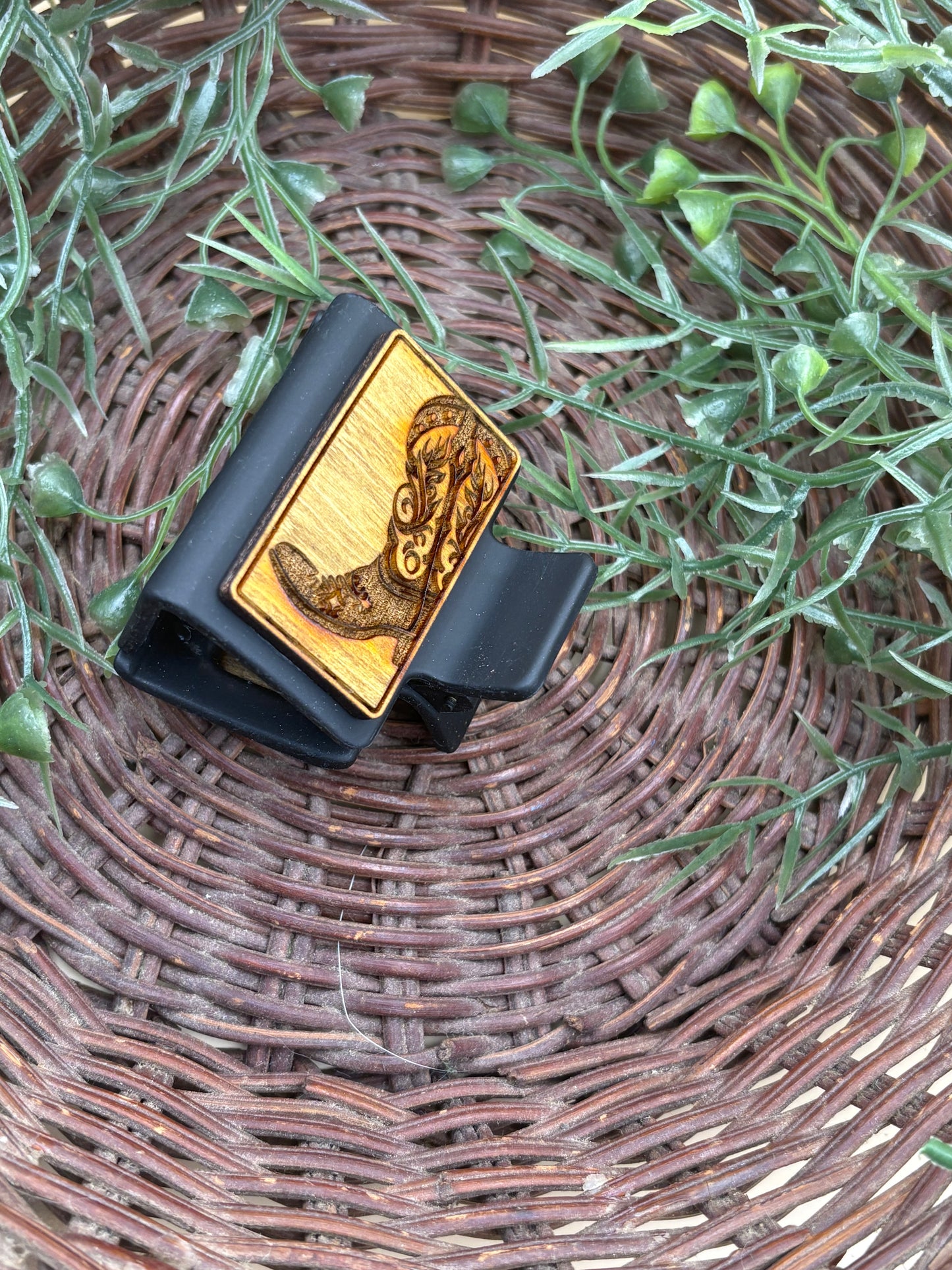 Cowboy Boot Mini Claw Clip