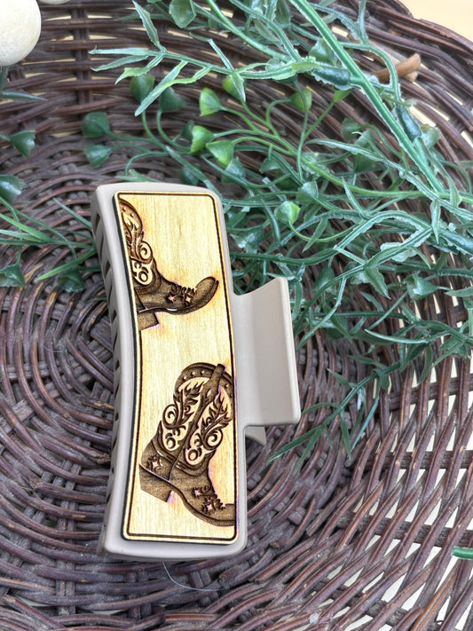 Cowboy Boot Claw Clip