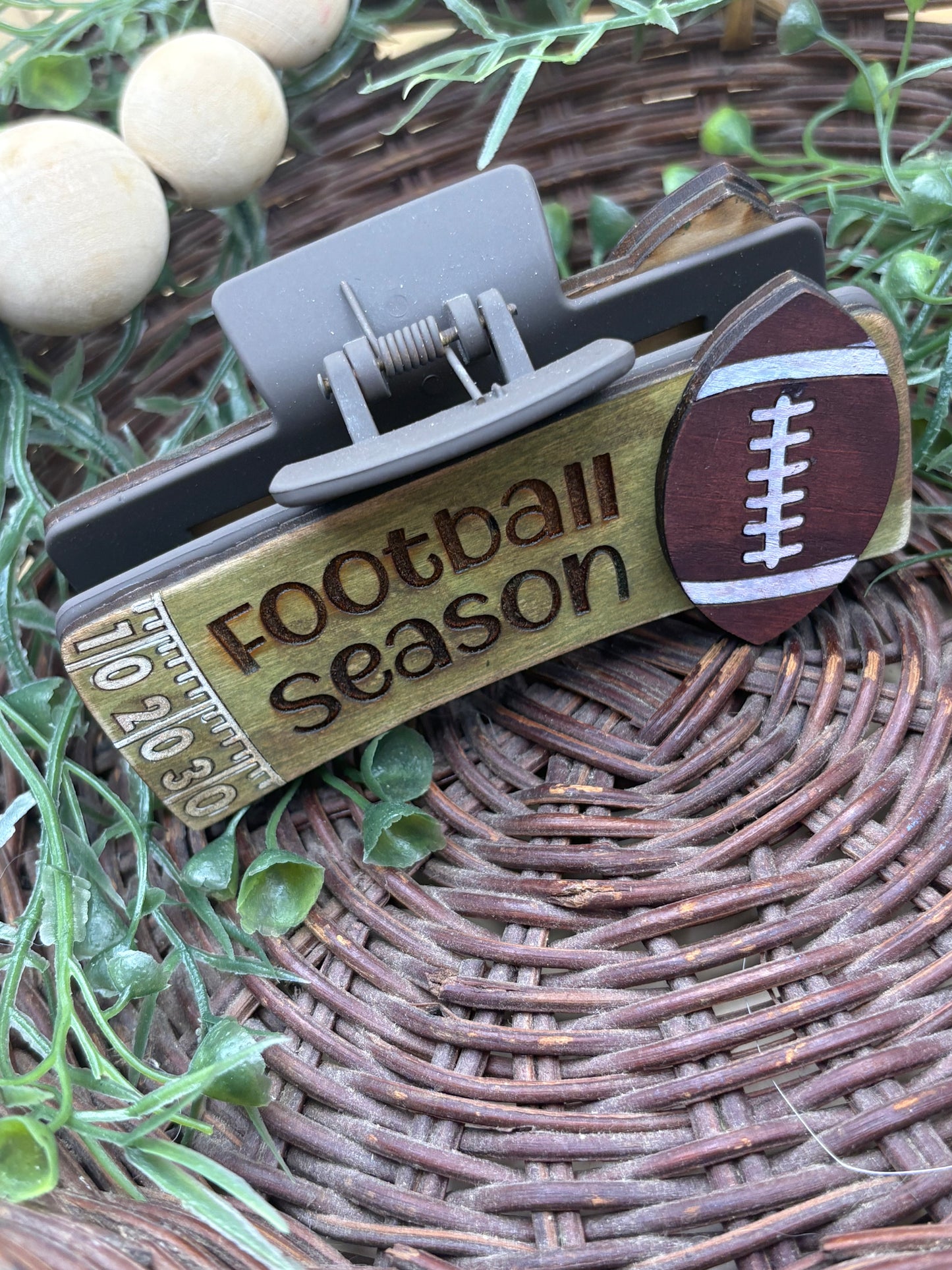 Football Season Claw/Hair Clip