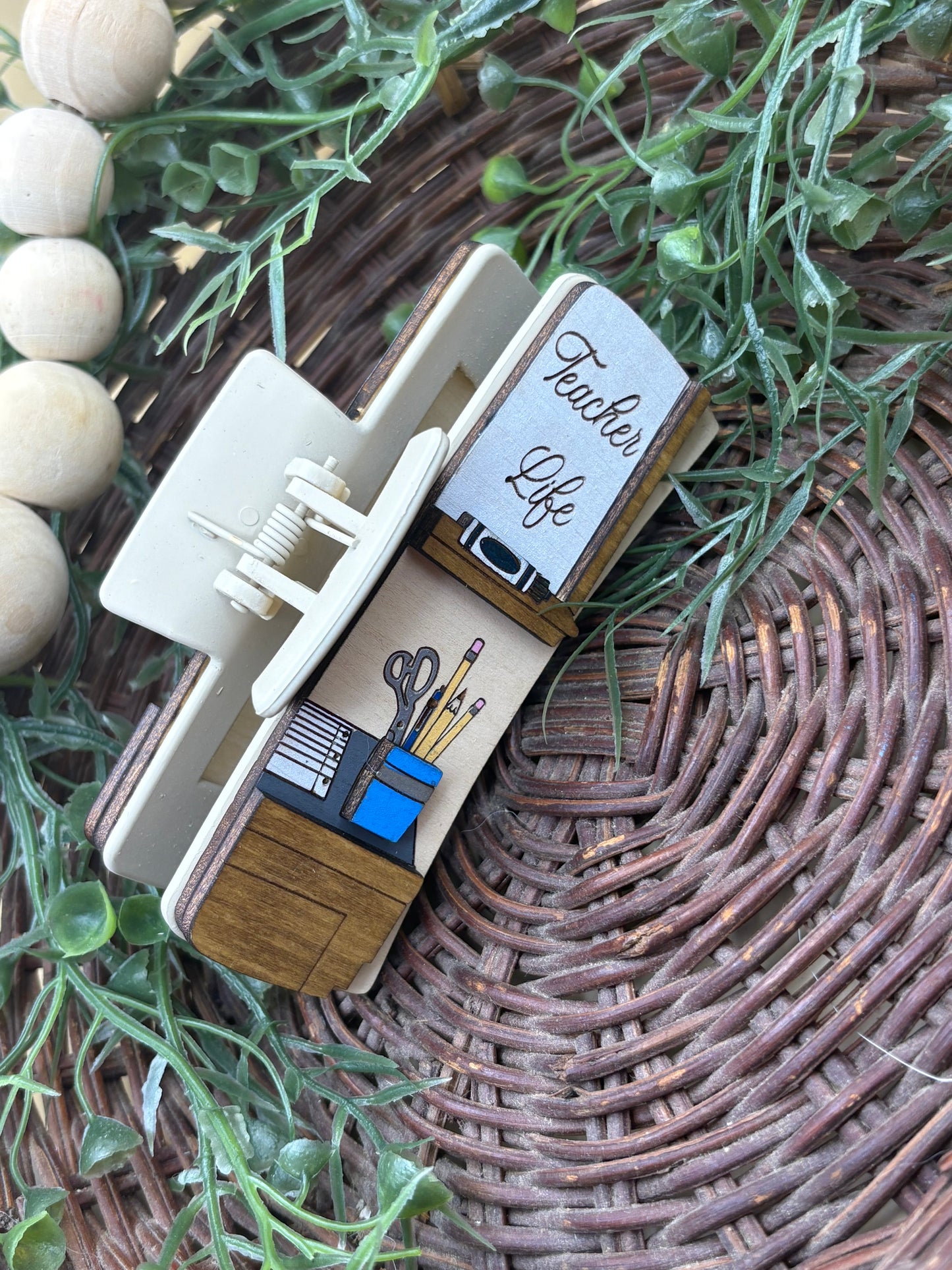 Teacher Life Claw Clip