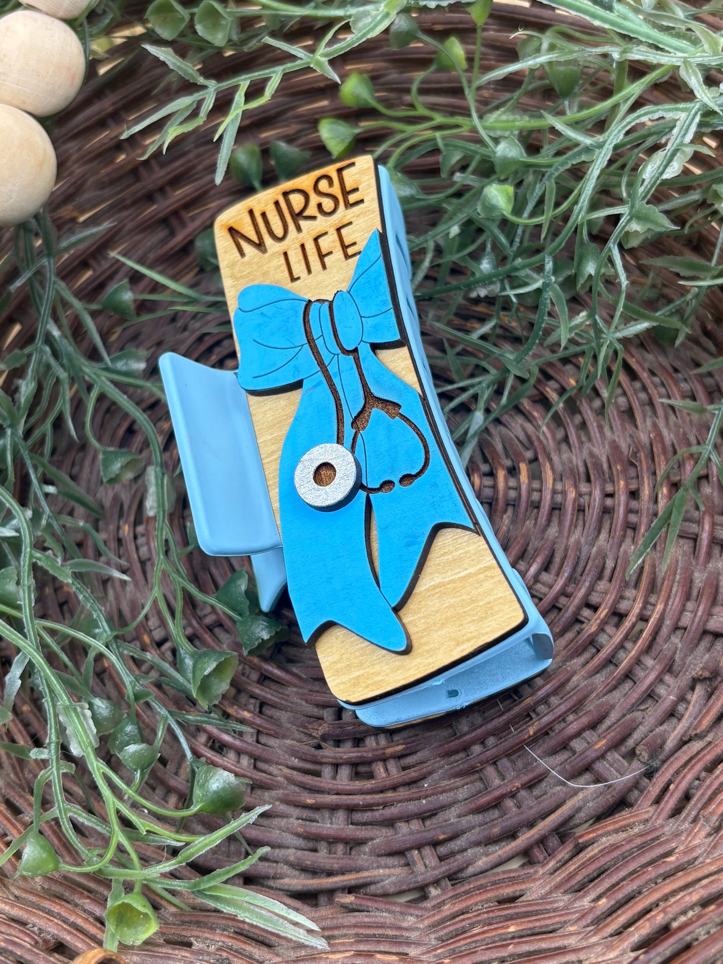 Nurse Life Claw Clip