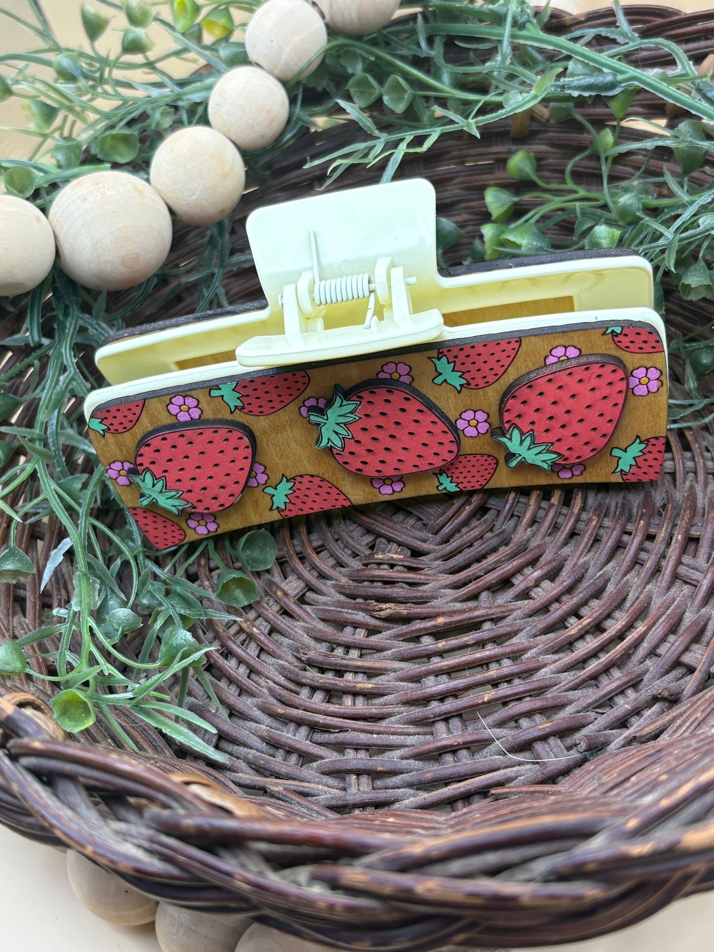 Strawberry Jumbo Claw Clip