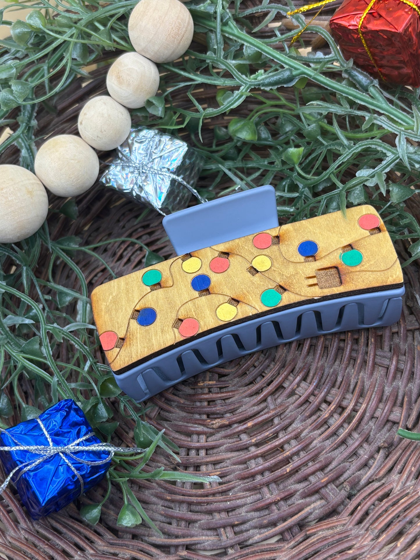 Christmas String Lights Claw Clip