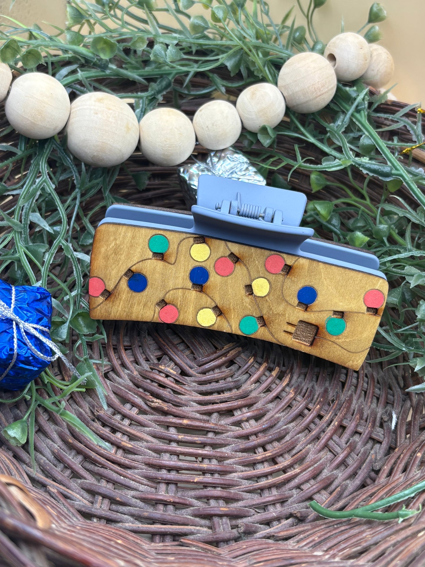 Christmas String Lights Claw Clip