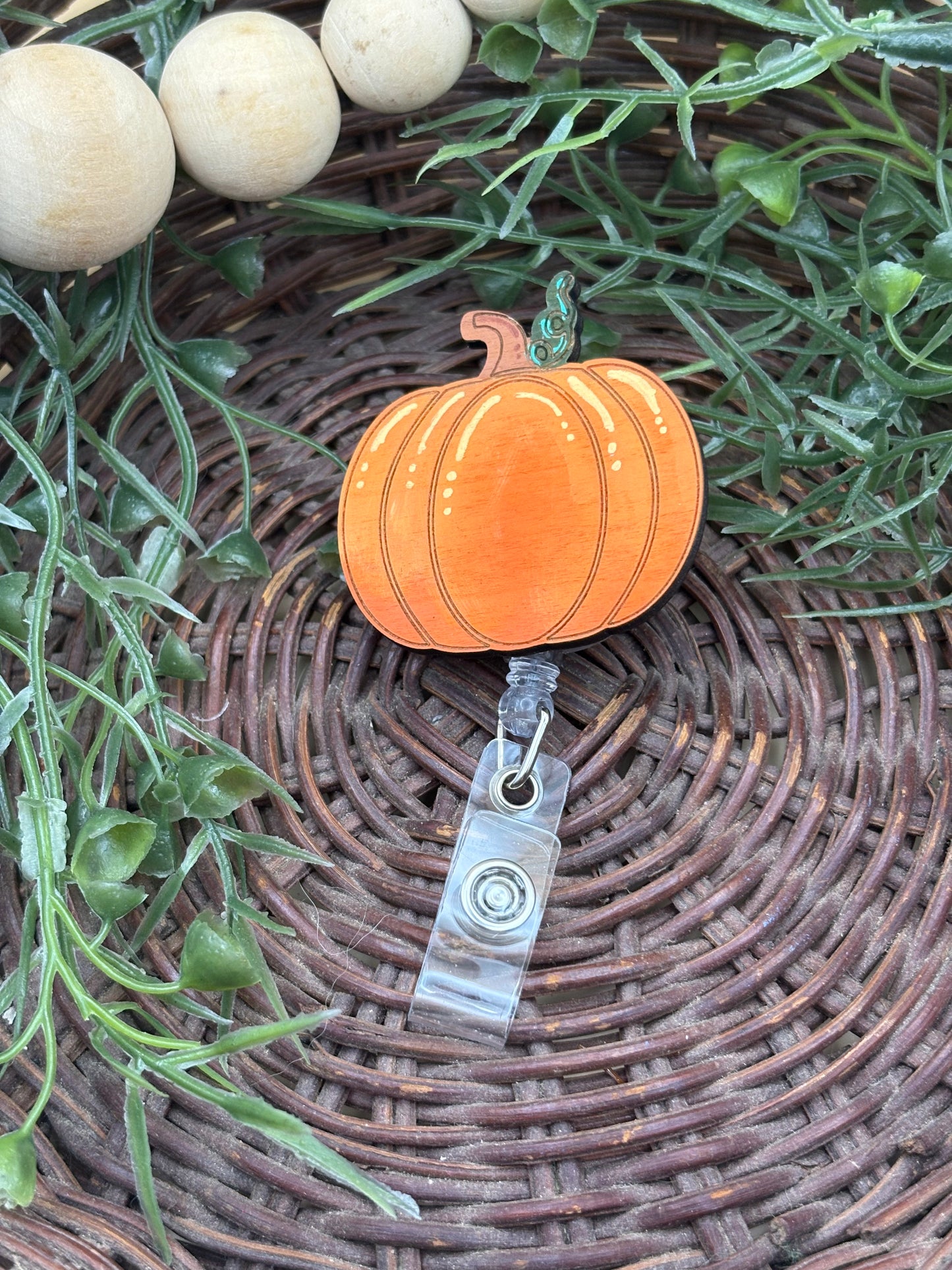 Pumpkin Badge Reel
