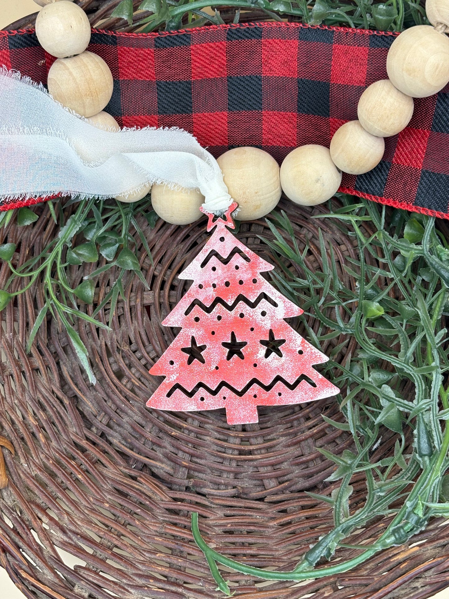 Cutout Christmas Tree Ornaments
