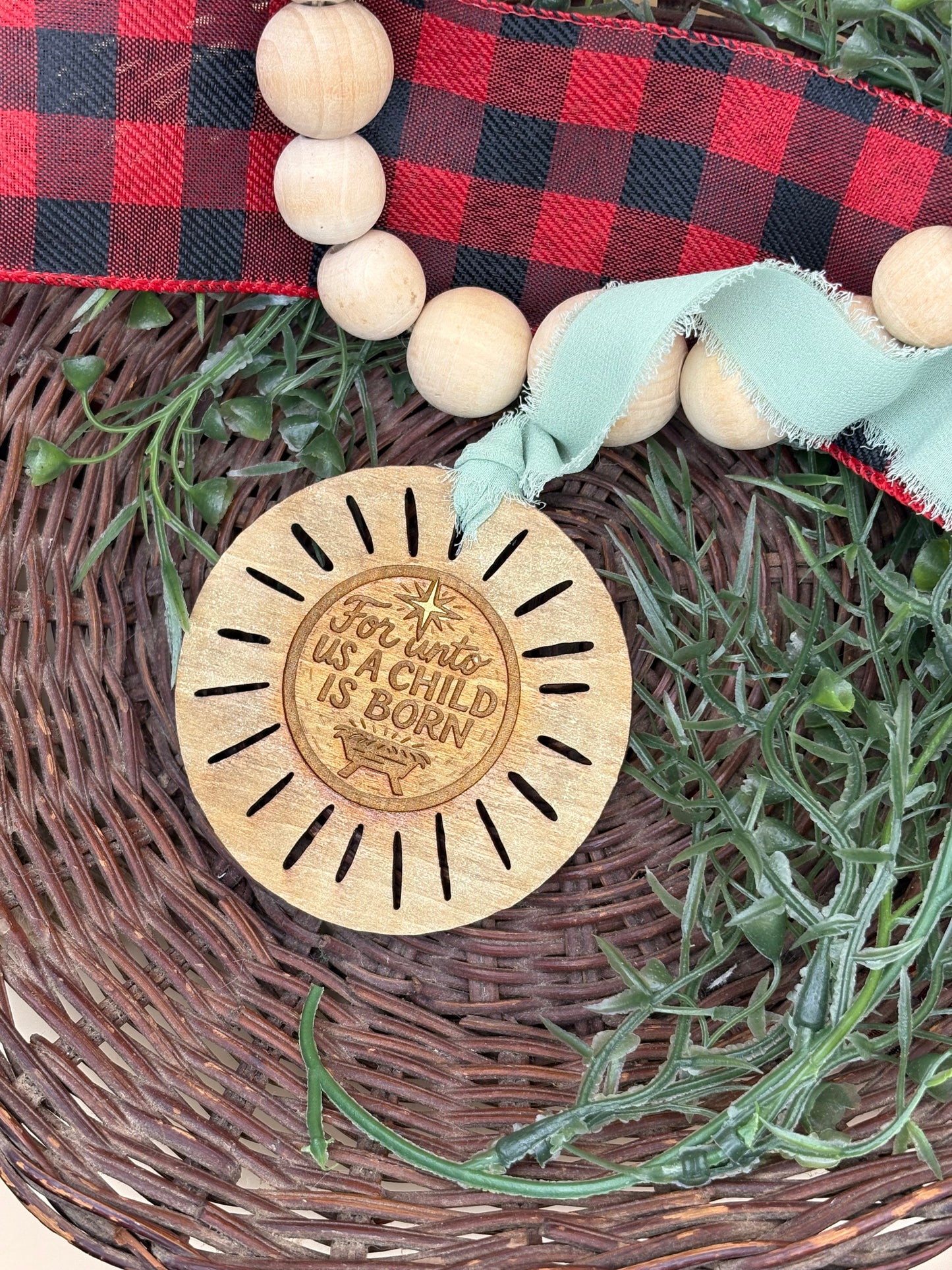 Boho Circle Faith Inspired Ornaments