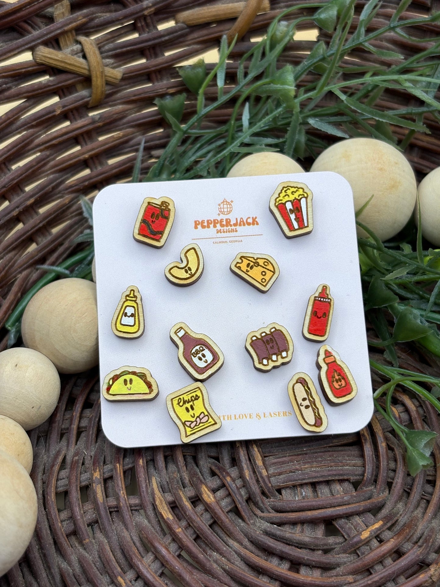 Perfect Match Food Stud Earrings 3.0