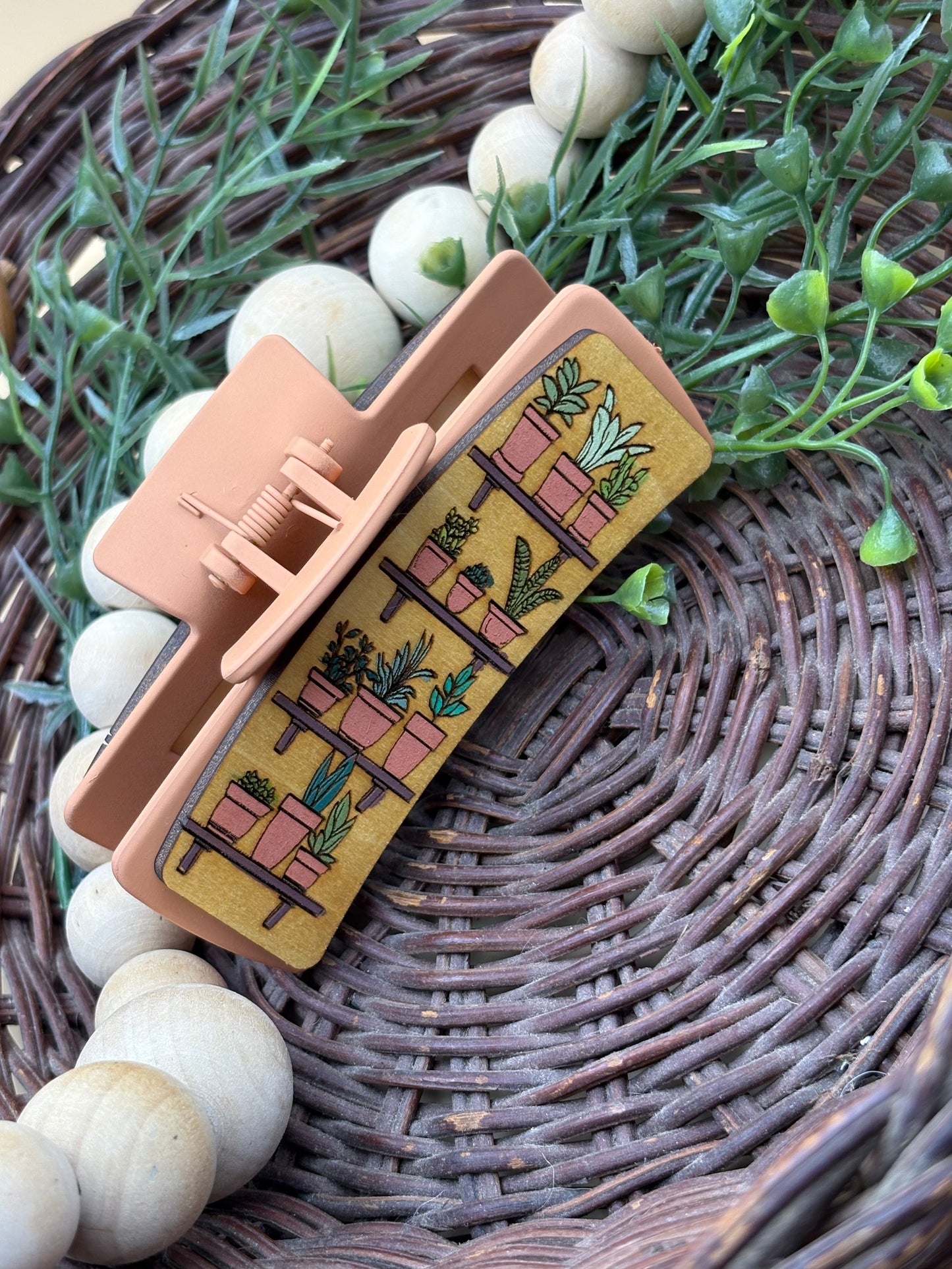 House Plants Hair/Claw Clip