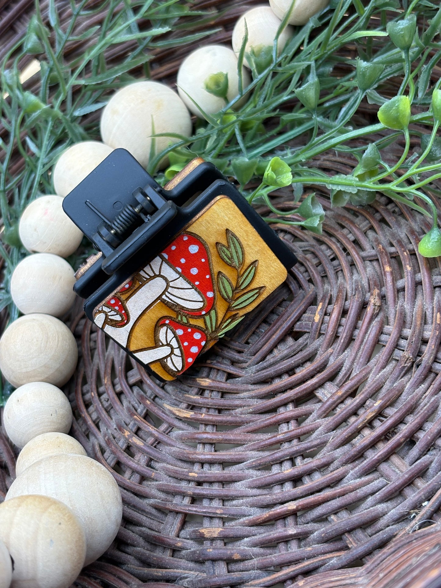 Mushroom Mini Claw Clips