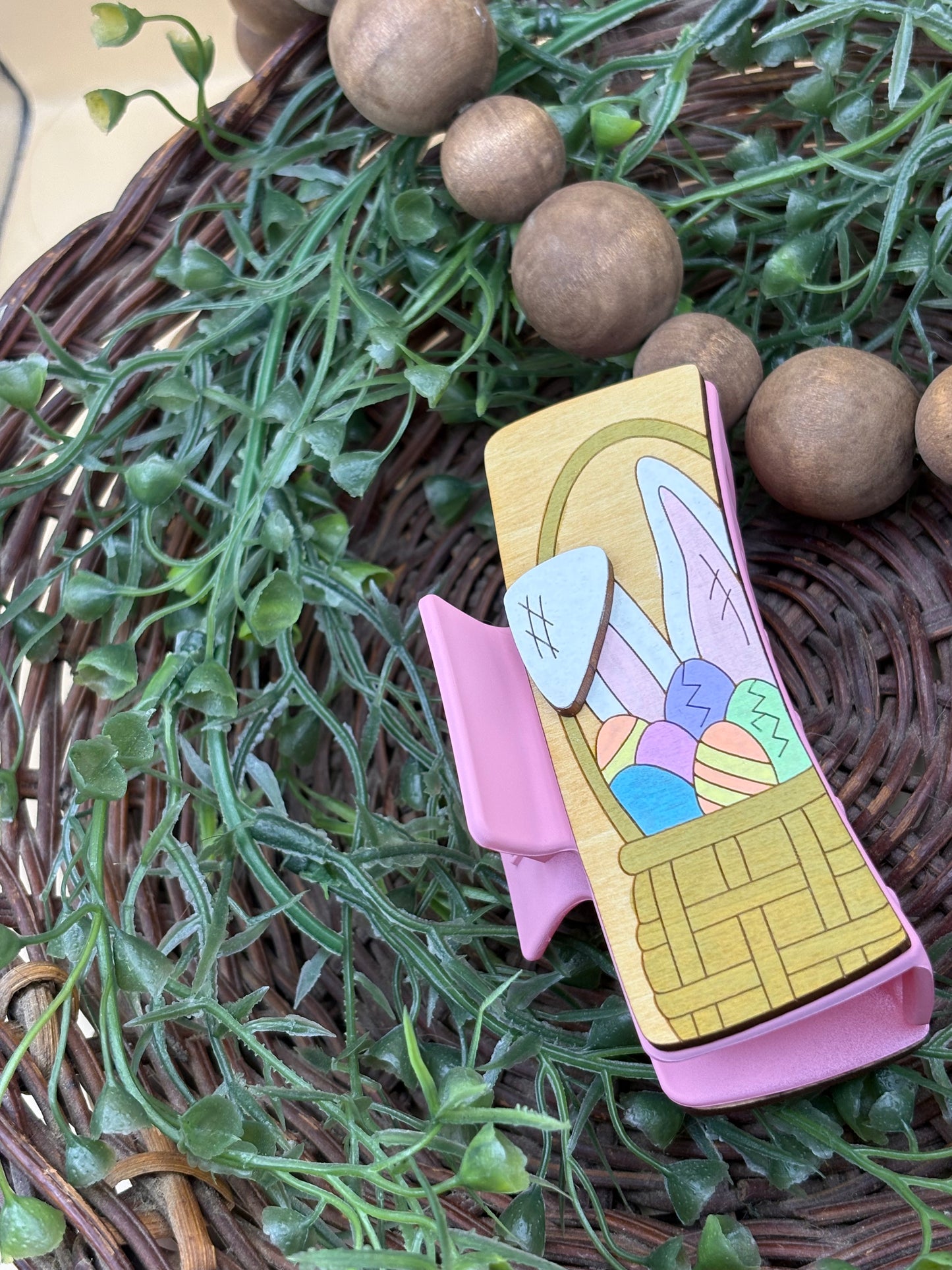 Easter Bunny Basket Hair/Claw Clip