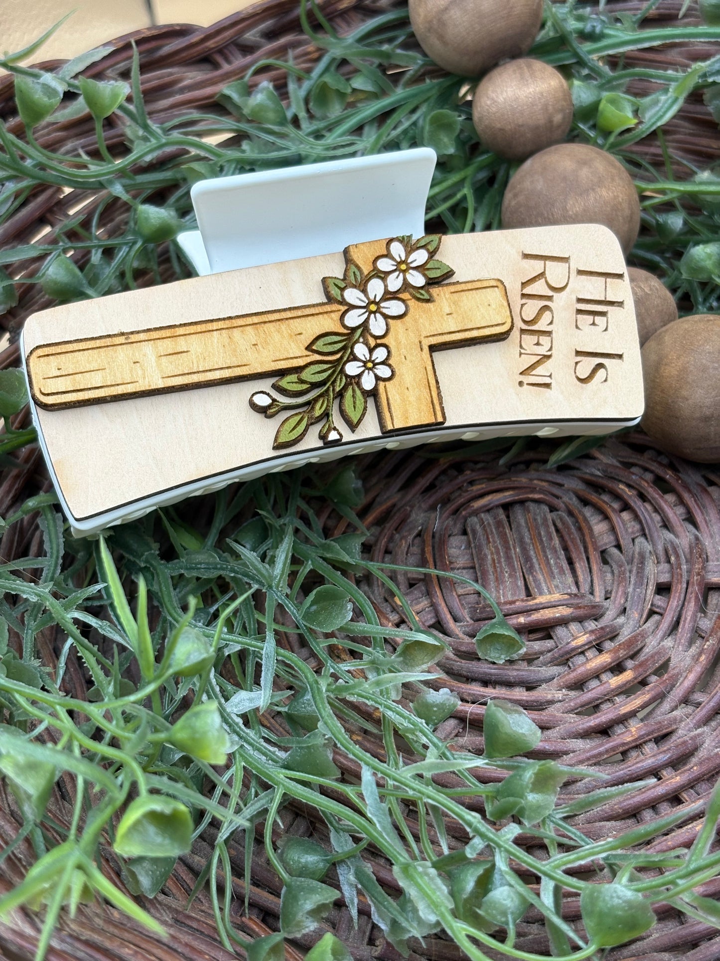 He Is Risen Hair/Claw Clip