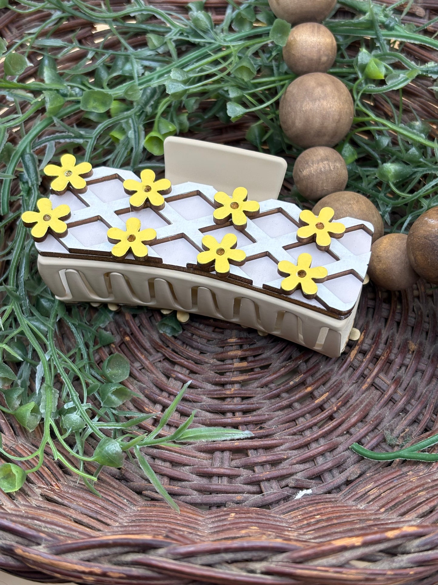 Floral Lattice Hair/Claw Clip