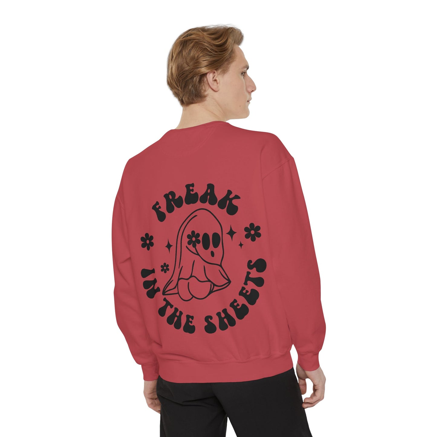 Freak in the Sheets Sweatshirt, Cozy Ghost-Themed Pullover, Cute Sweatshirt, Halloween Gift, Casual Style | Cute Ghost Crewneck | Halloween