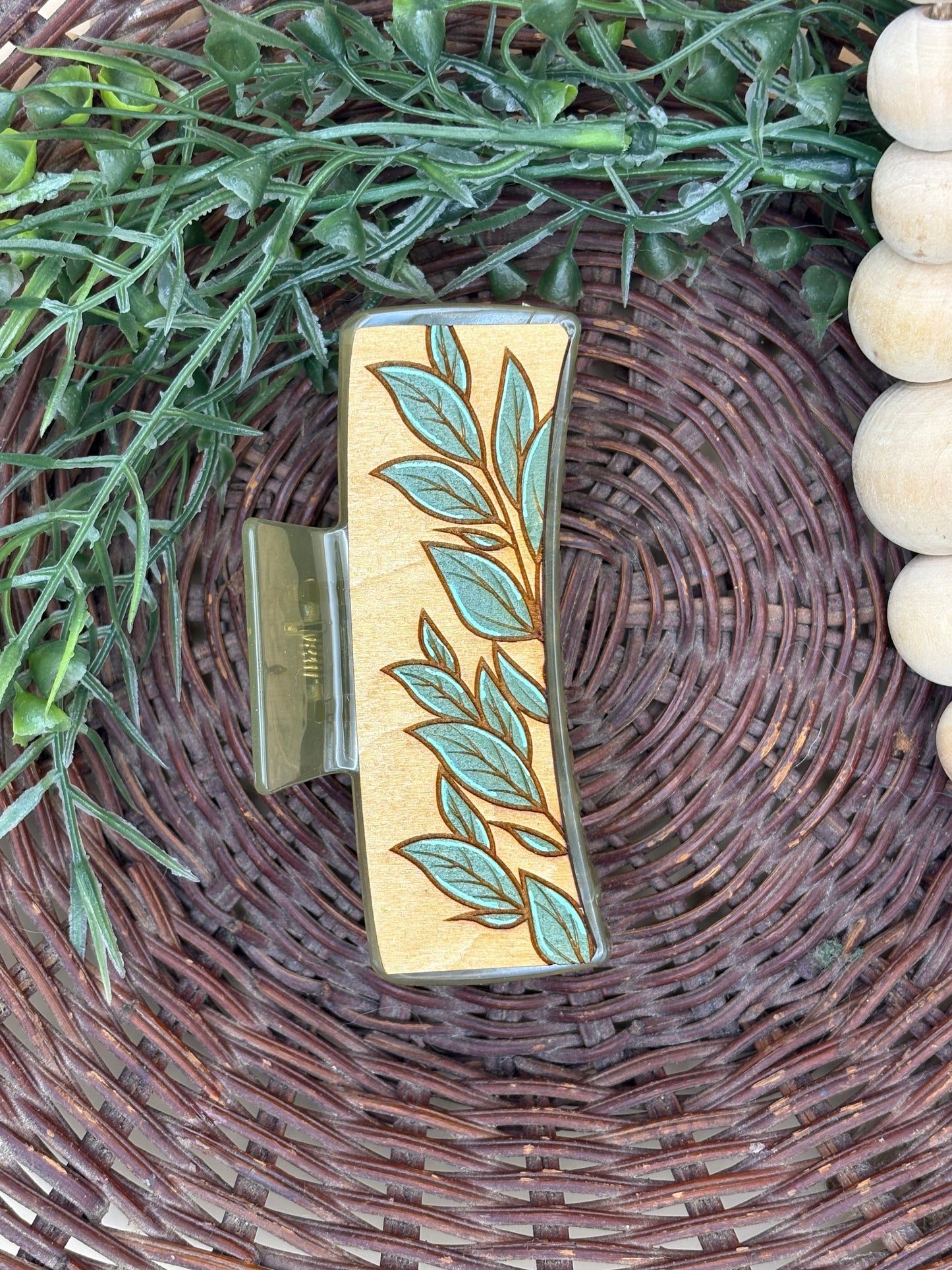 Leaf Stem Hair/Claw Clips