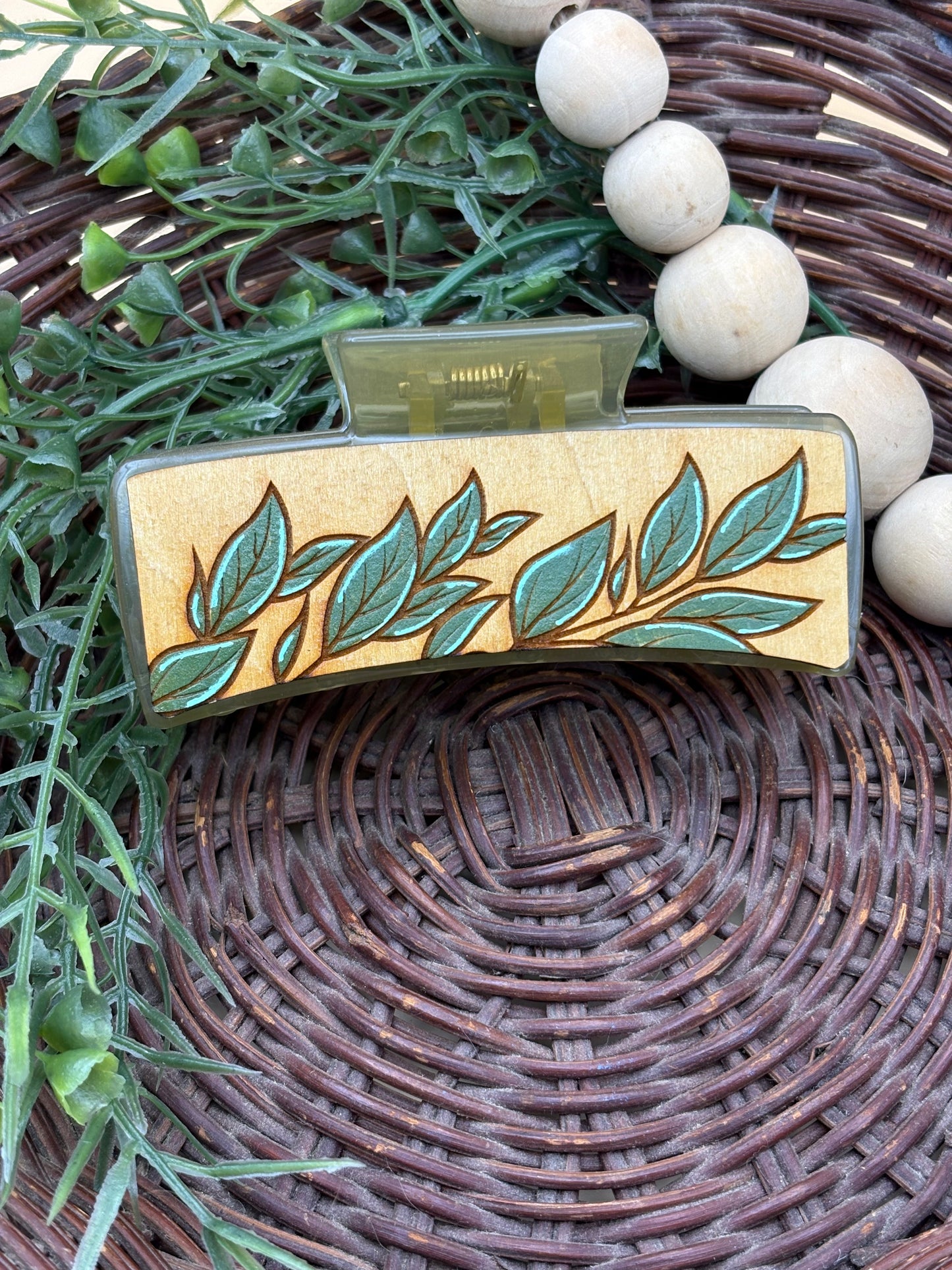 Leaf Stem Hair/Claw Clips