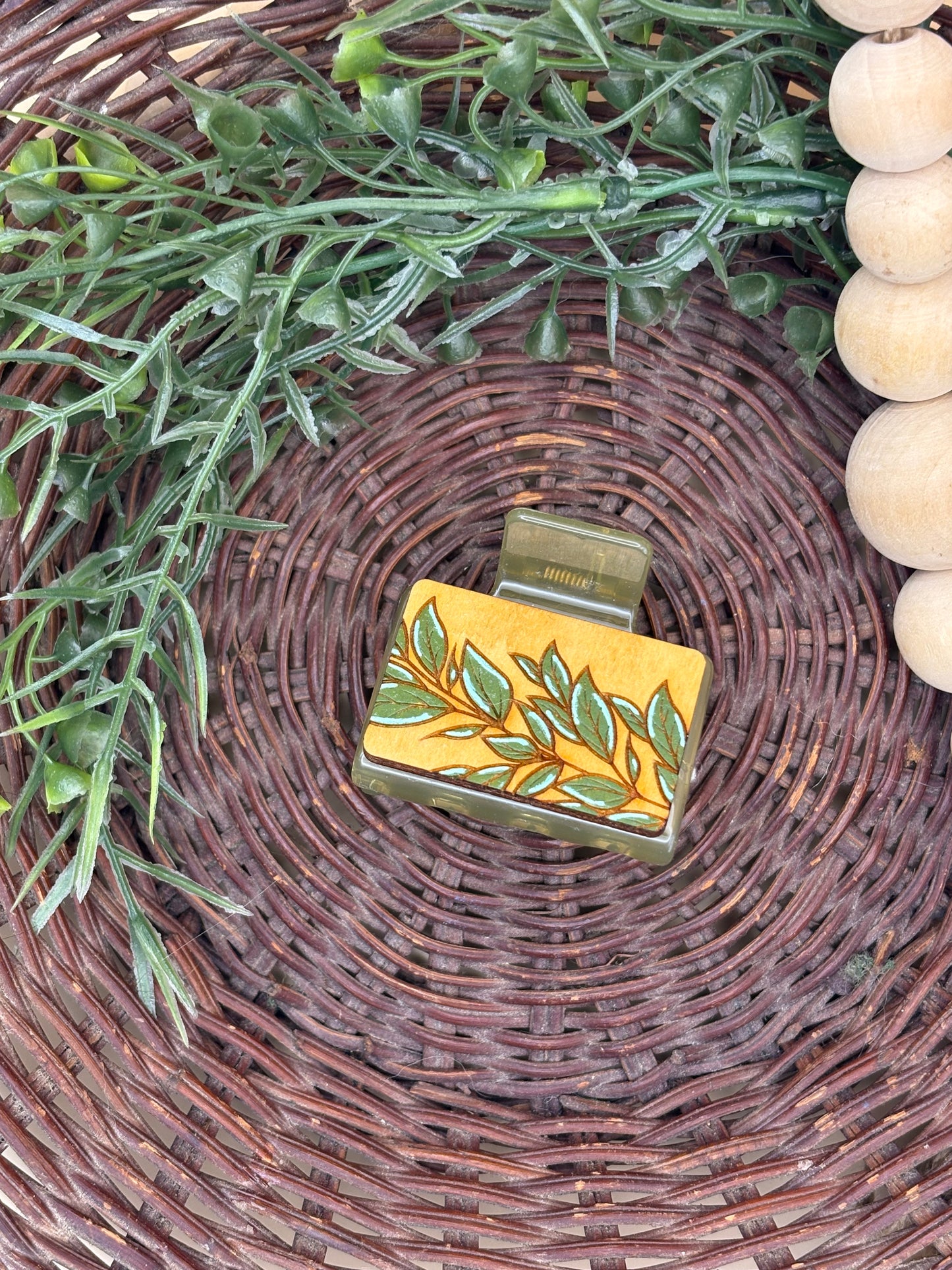 Leaf Stem Hair/Claw Clips