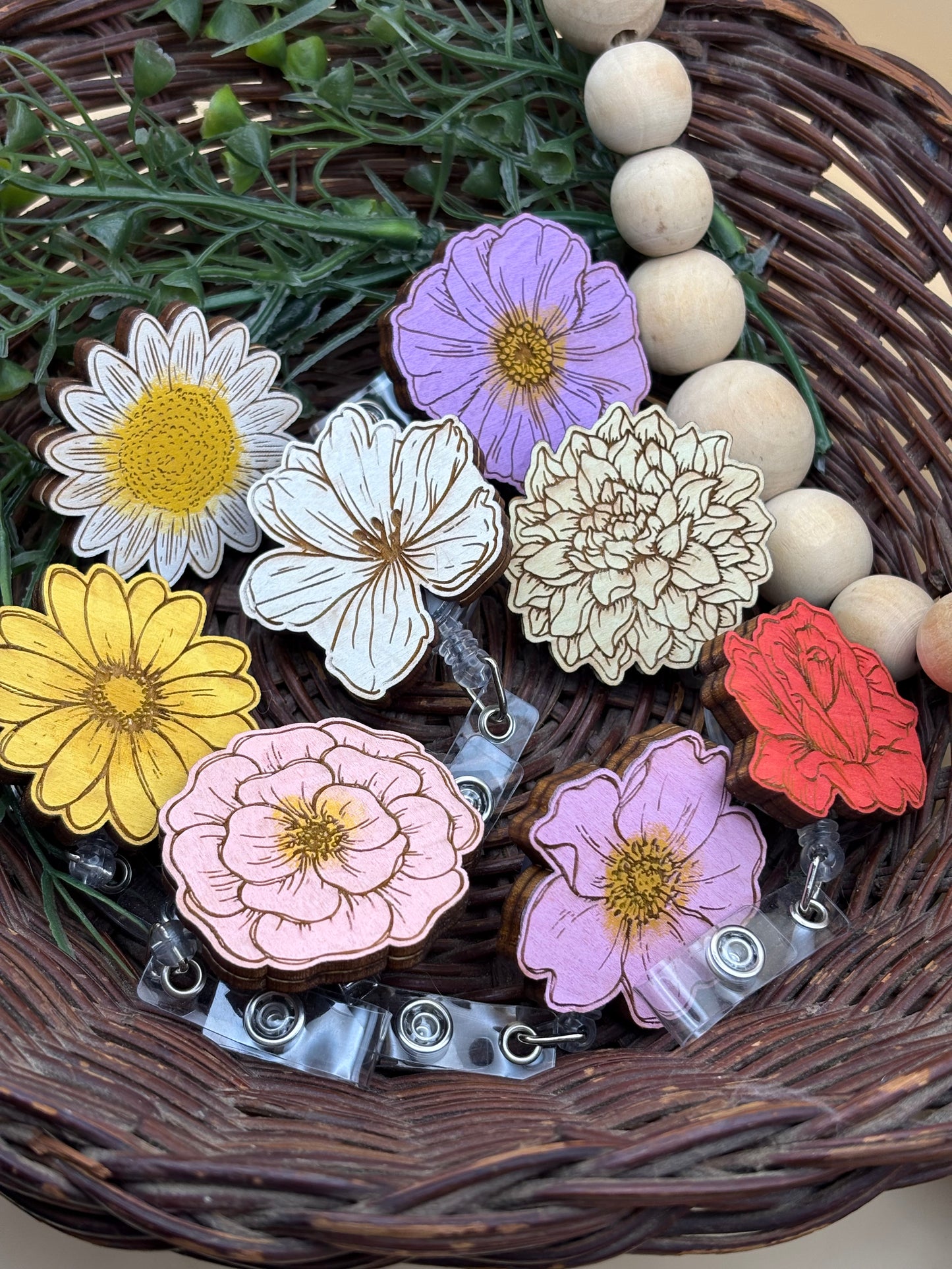 Floral Badge Reels