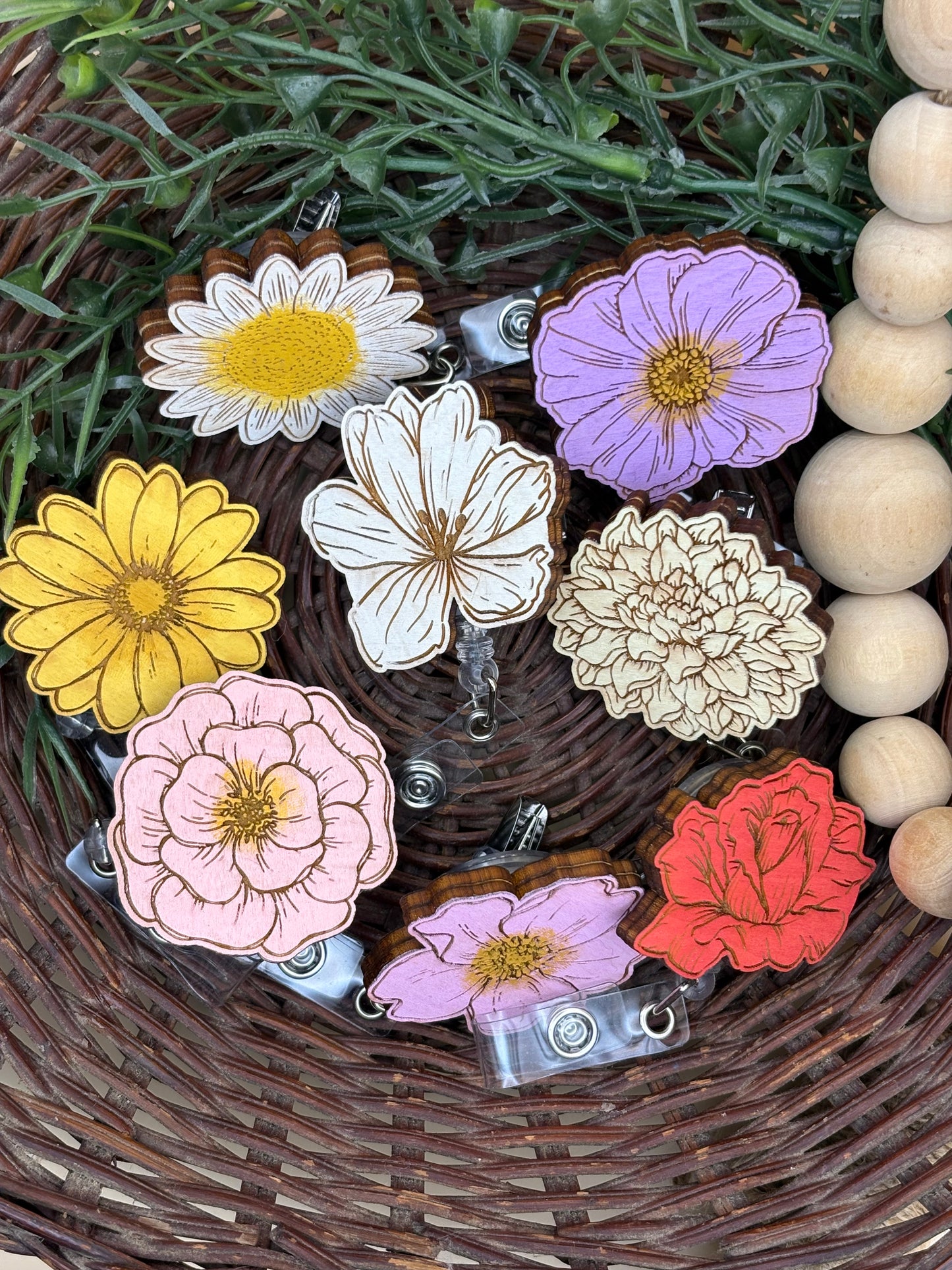 Floral Badge Reels
