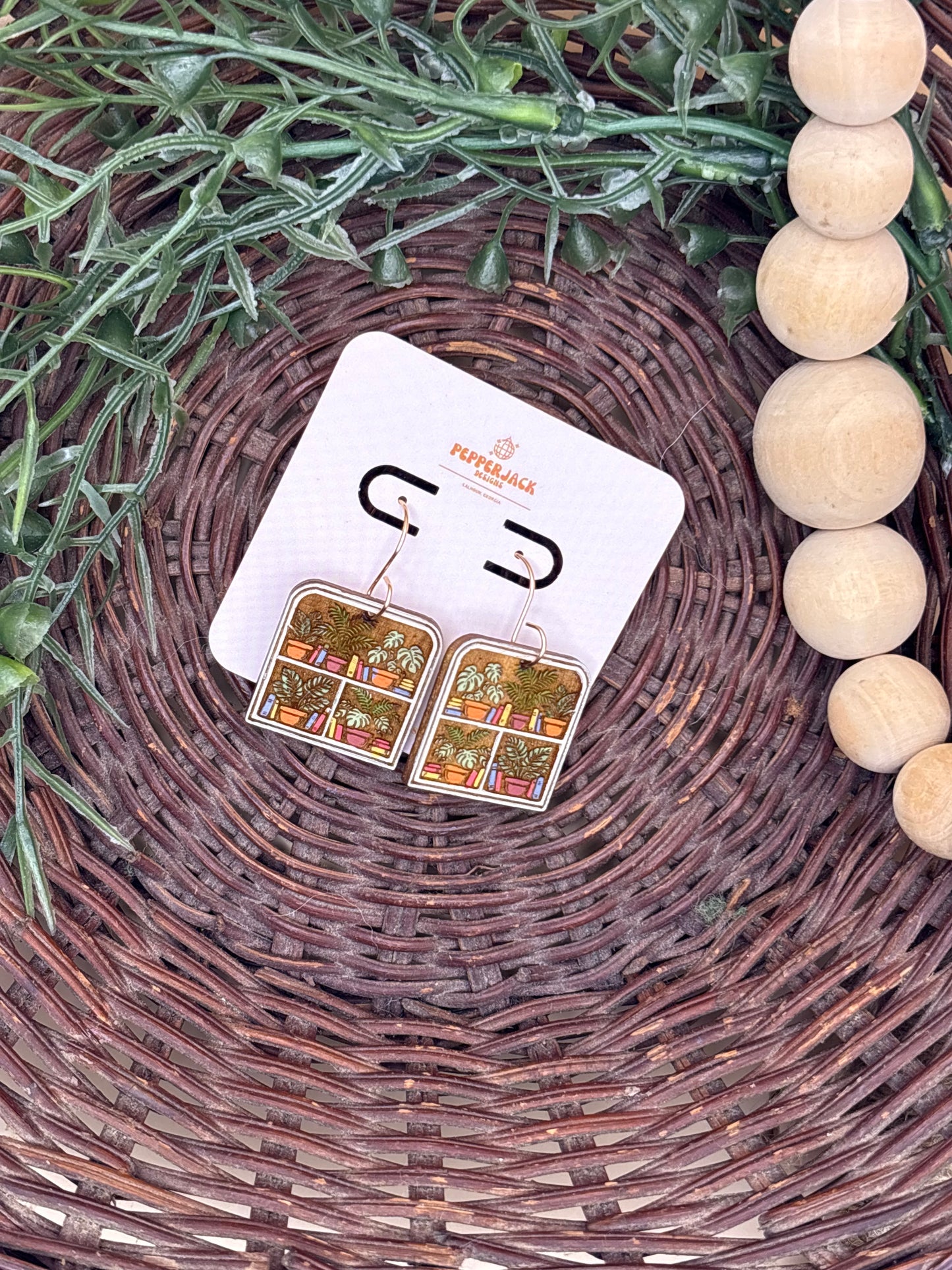 Greenery Shelf Earrings