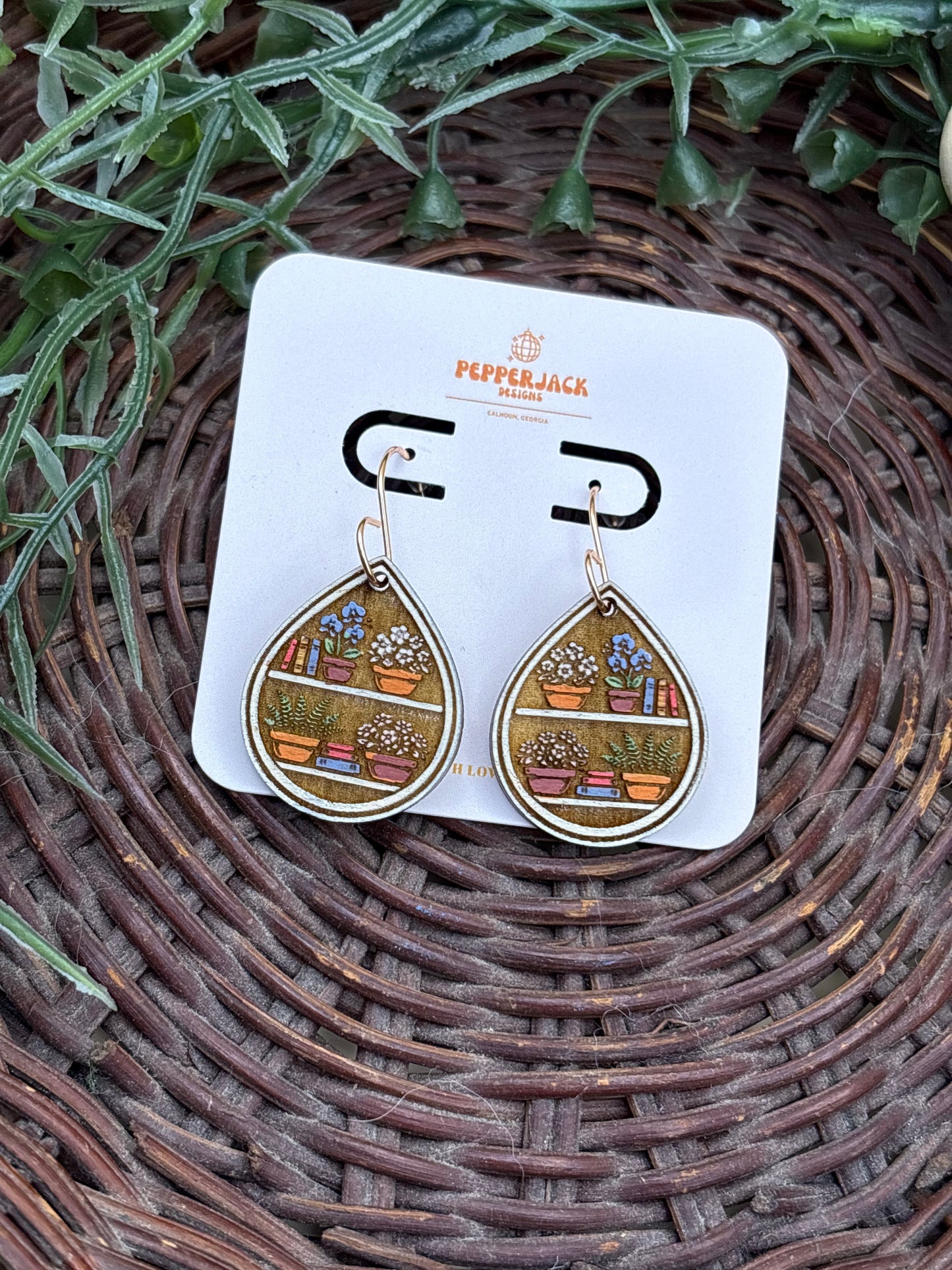 Greenery Shelf Earrings