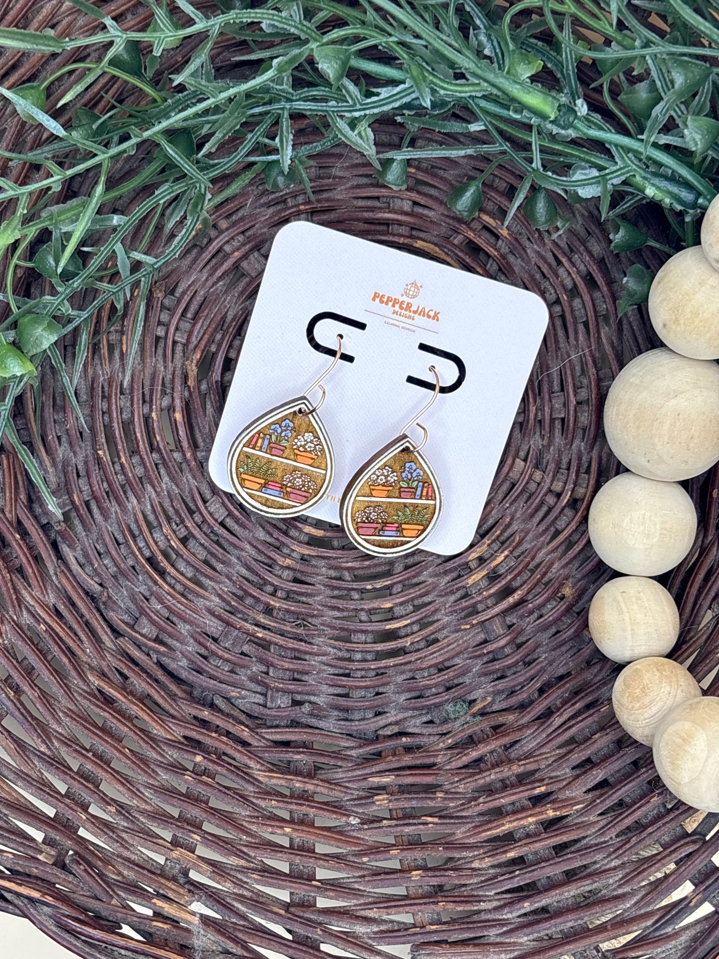 Greenery Shelf Earrings