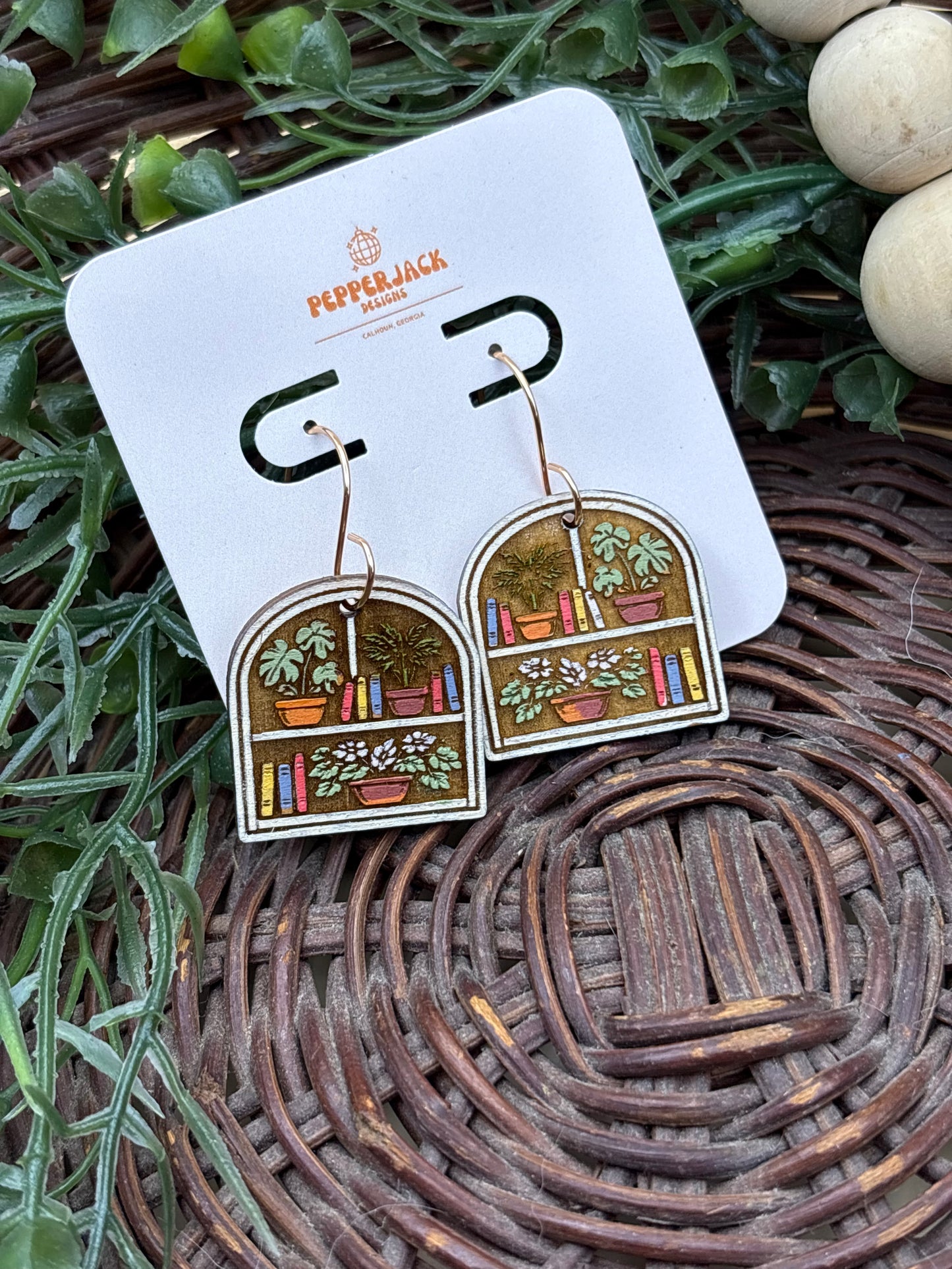 Greenery Shelf Earrings