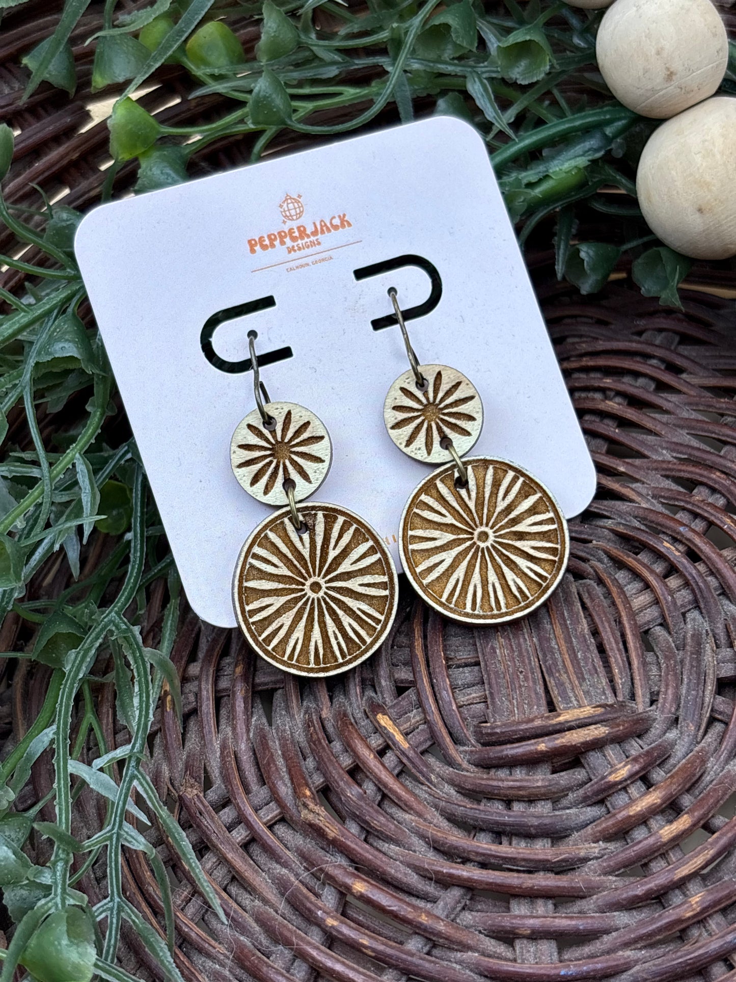Boho Medallion Style Earrings