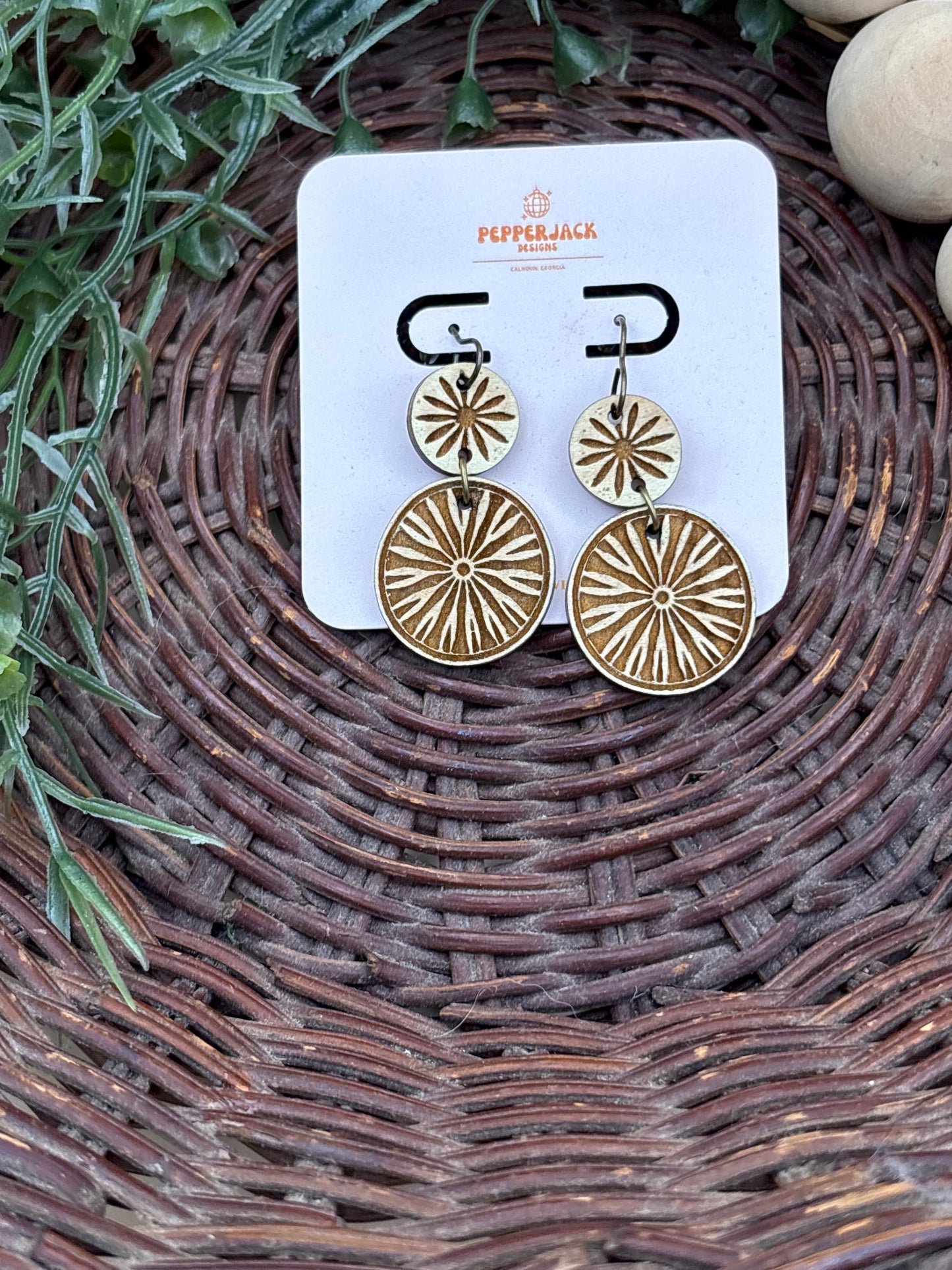 Boho Medallion Style Earrings