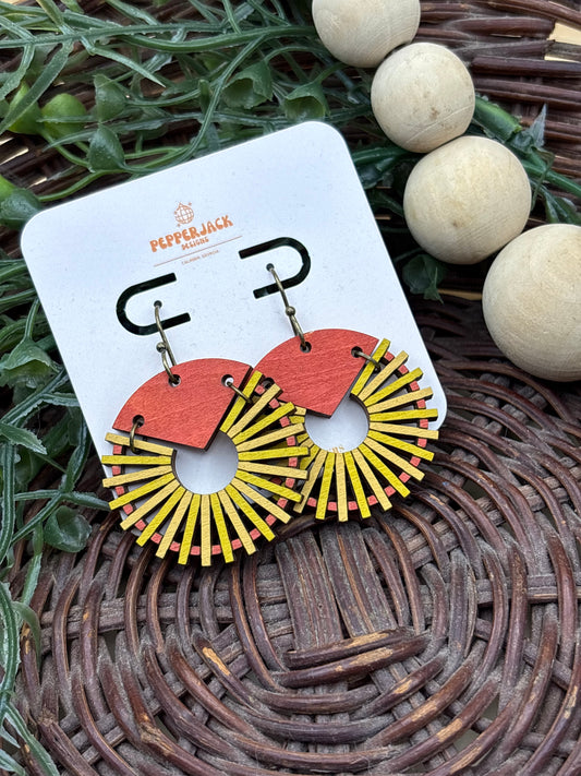 Accordion Style MCM Earrings