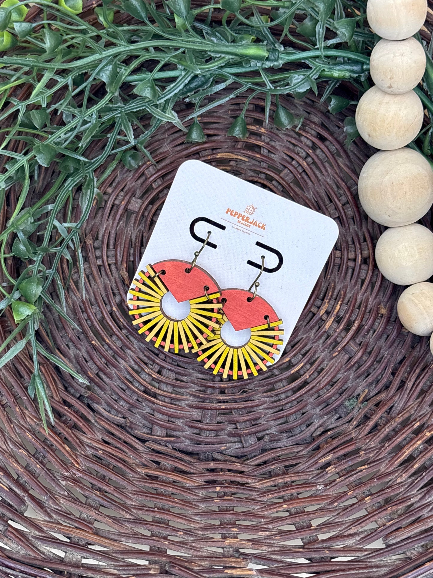 Accordion Style MCM Earrings