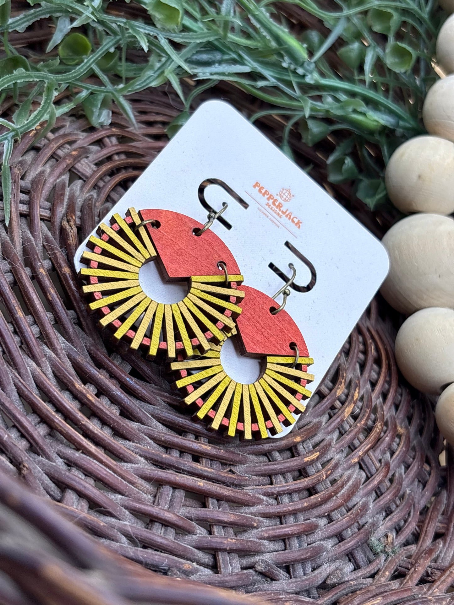 Accordion Style MCM Earrings