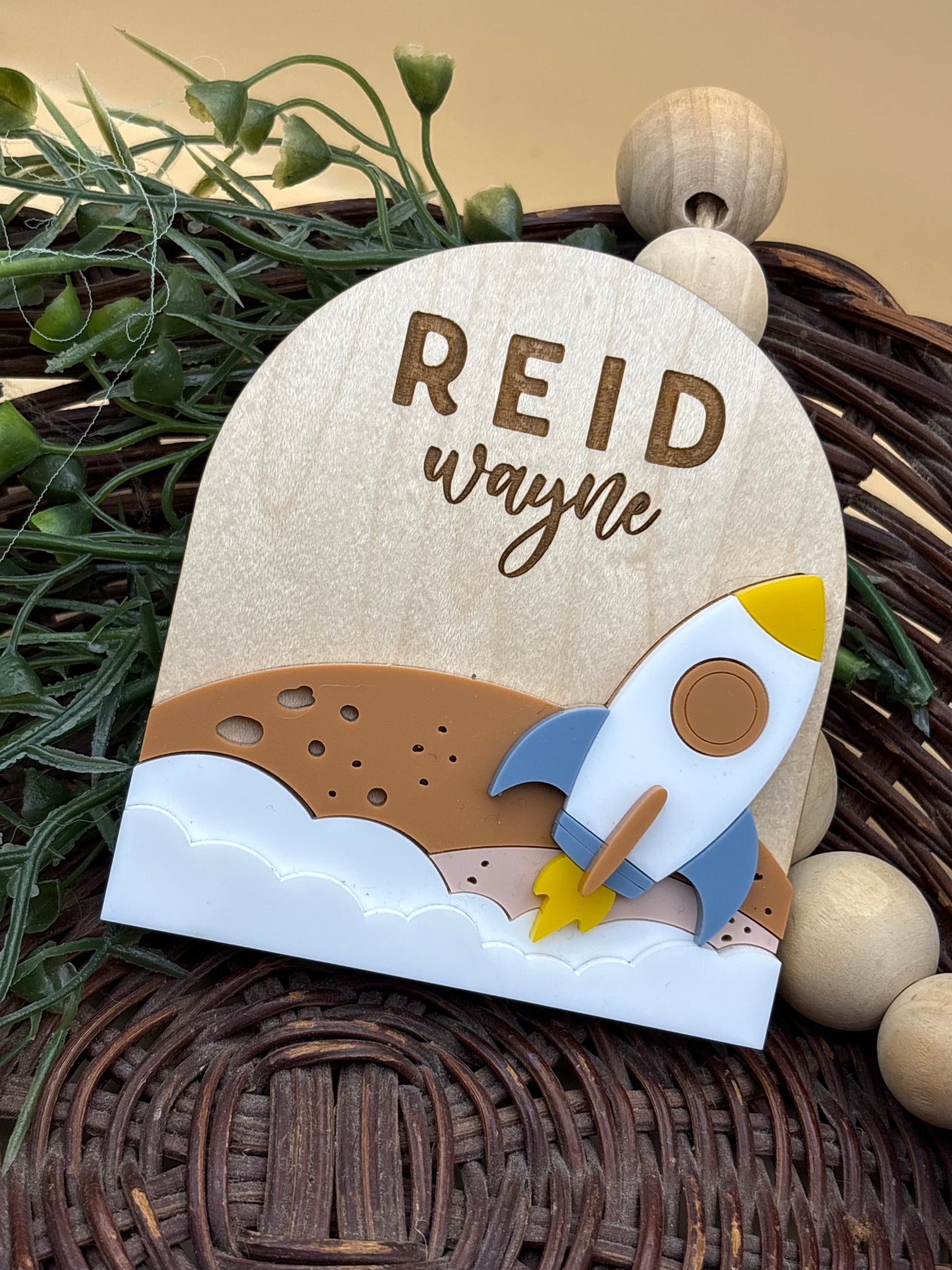 Custom Outer Space Name Sign