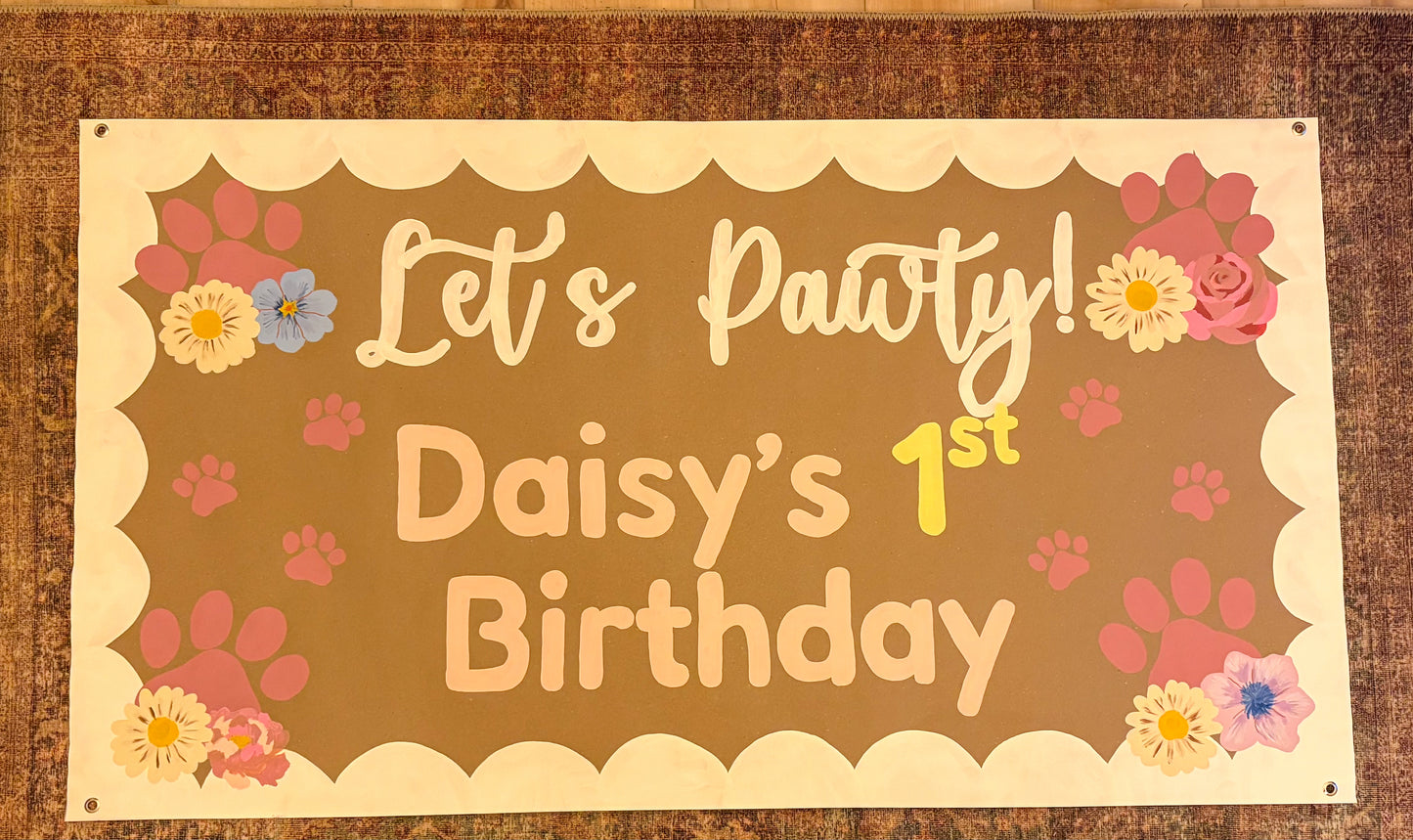 Custom Hand-Painted Birthday Banners