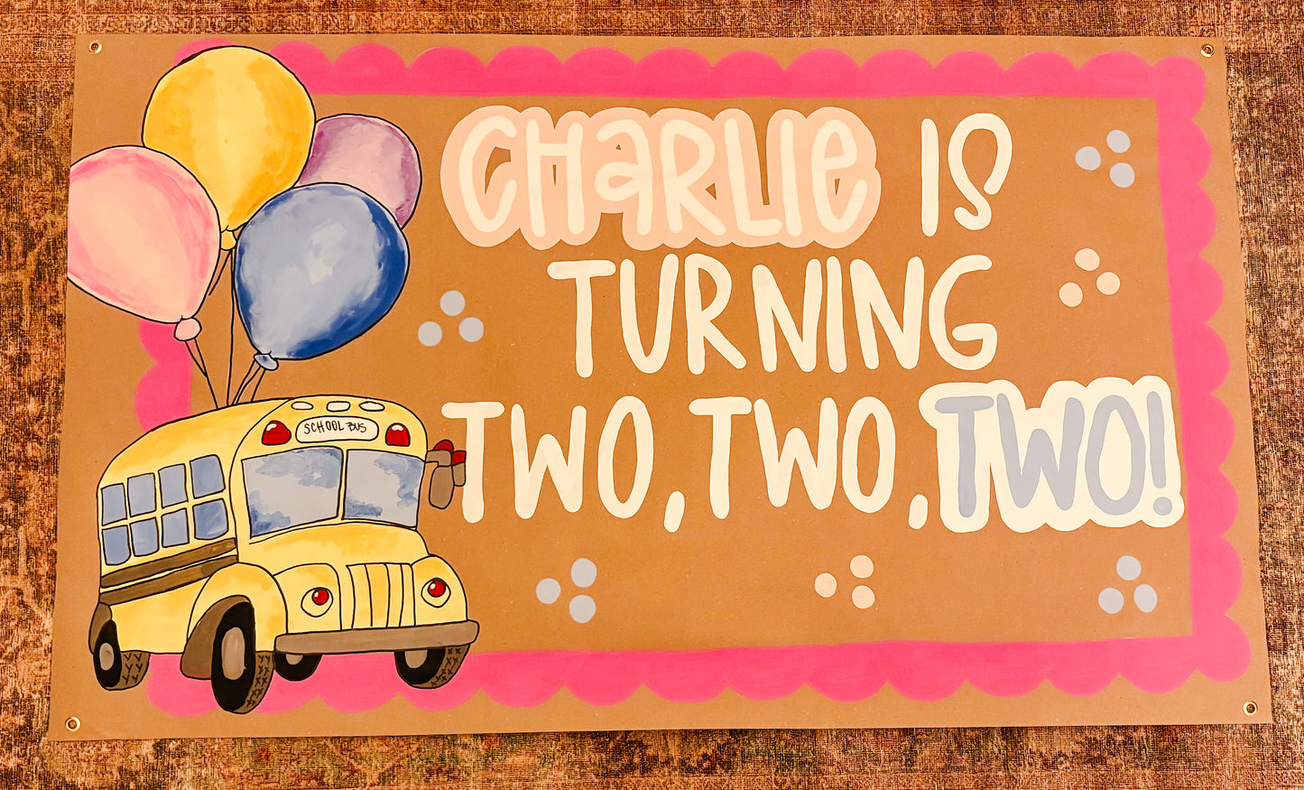 Custom Hand-Painted Birthday Banners