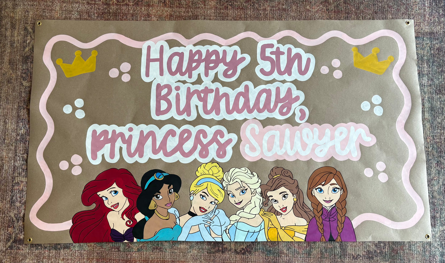 Custom Hand-Painted Birthday Banners