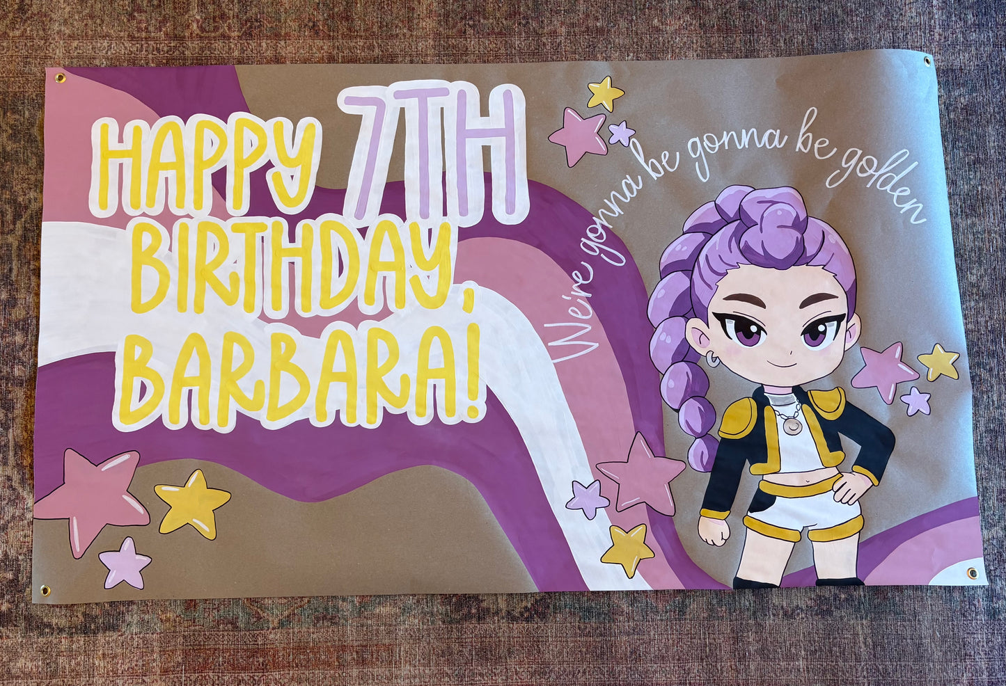 Custom Hand-Painted Birthday Banners