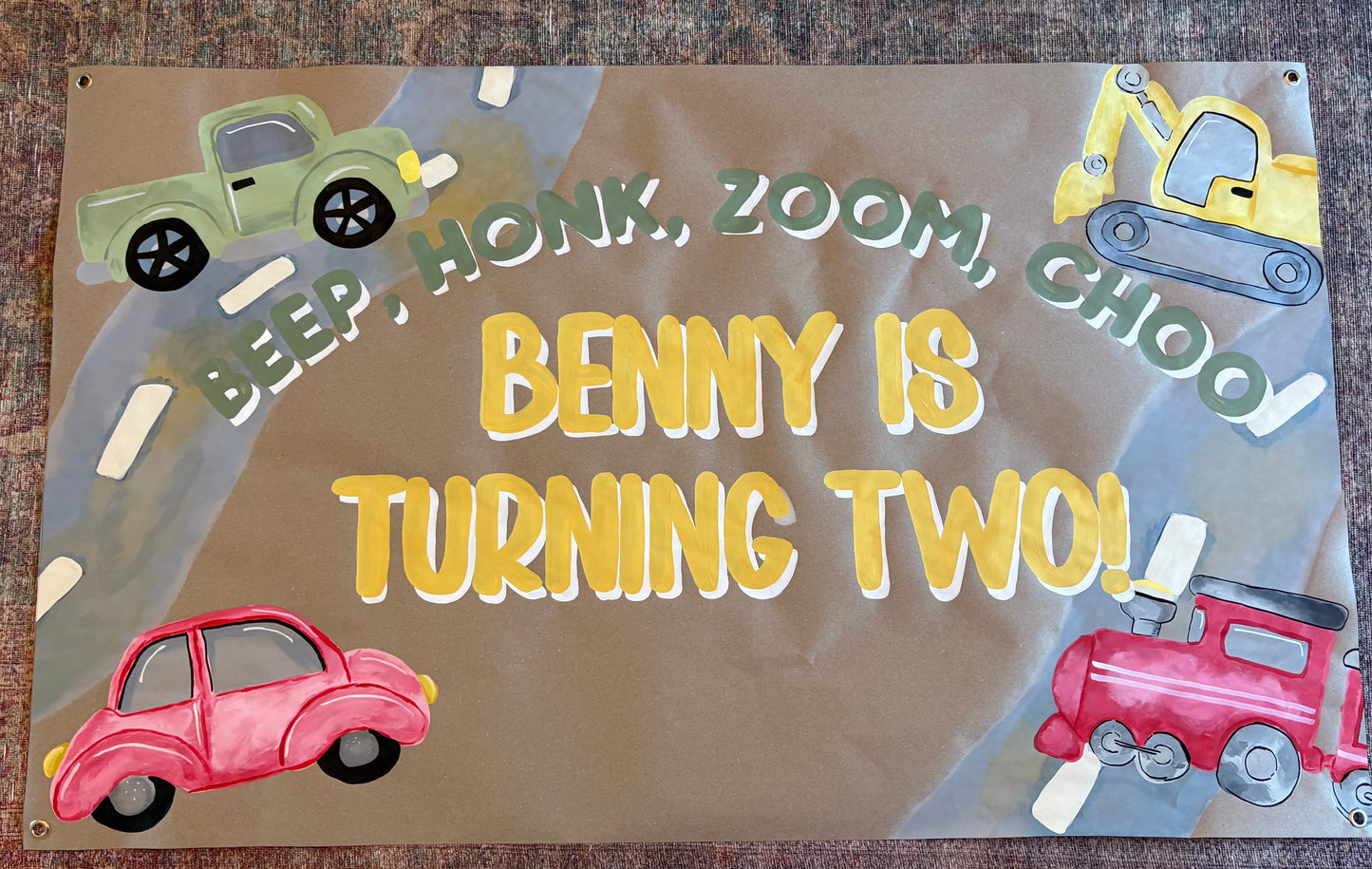 Custom Hand-Painted Birthday Banners