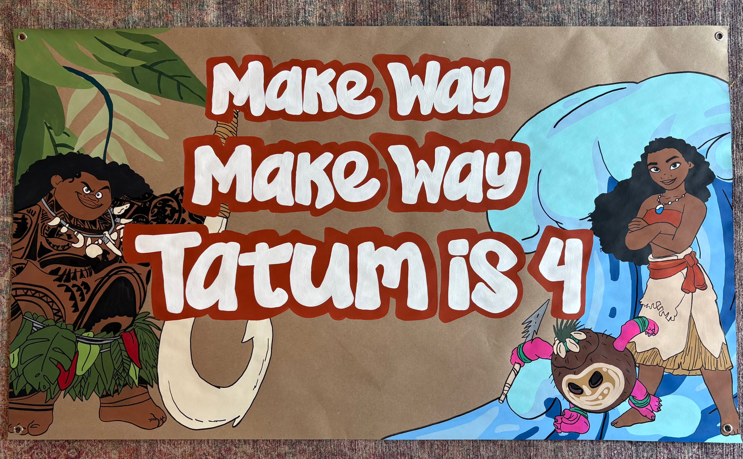 Custom Hand-Painted Birthday Banners